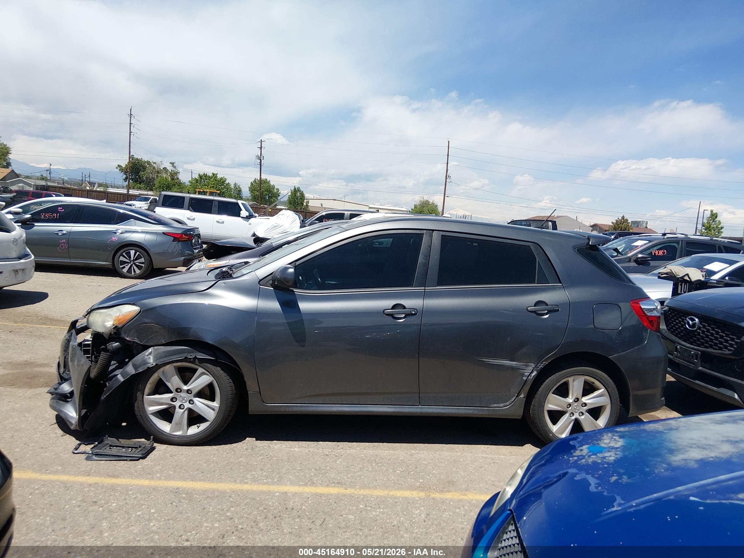 2013 Toyota Matrix S Gray vin: 2T1LE4EE1DC022840