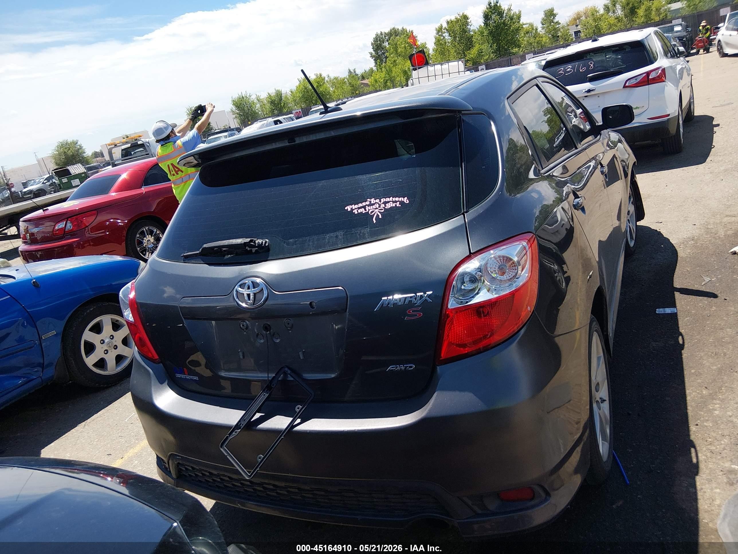 2013 Toyota Matrix S Gray vin: 2T1LE4EE1DC022840