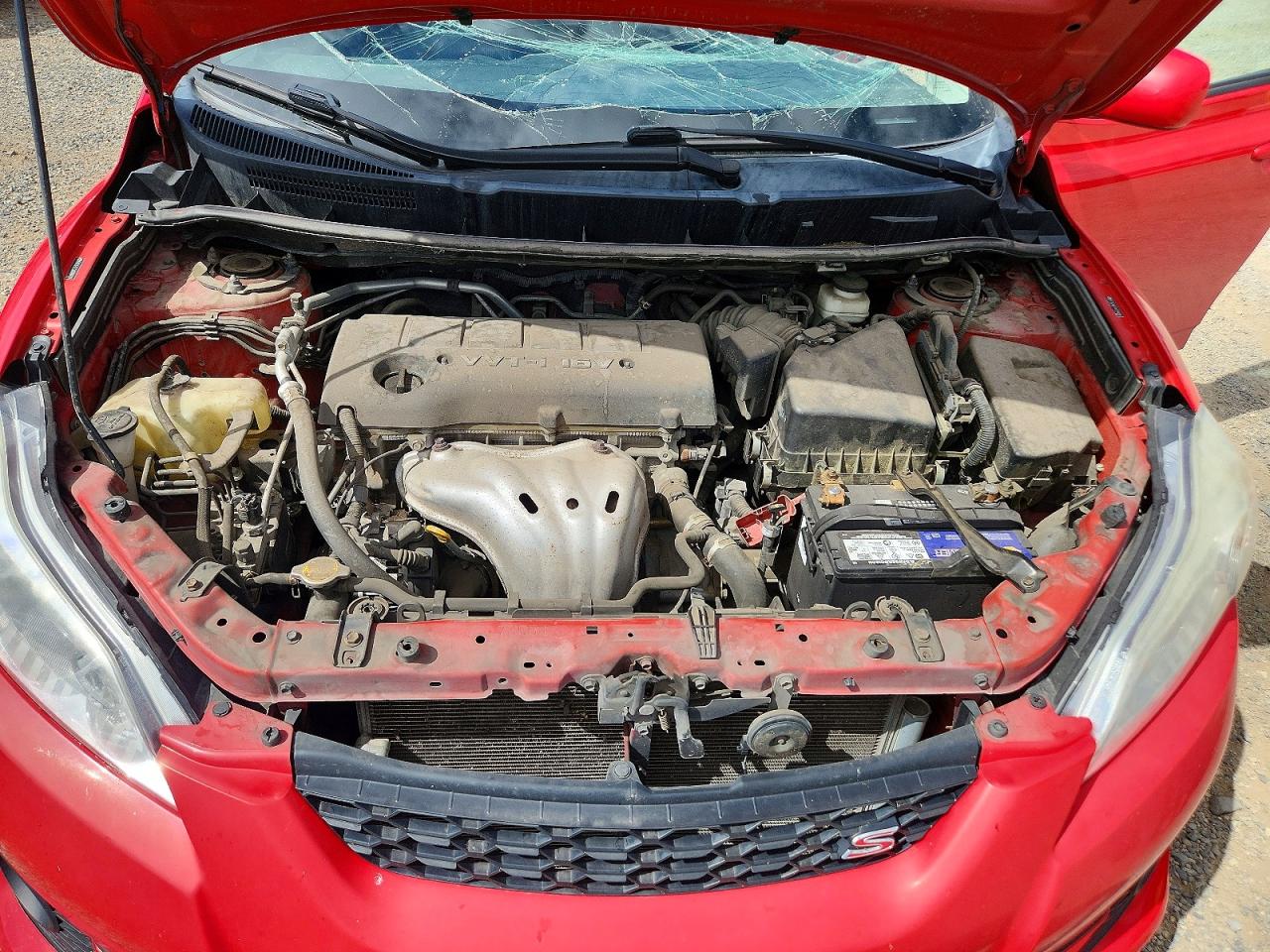 2010 Toyota Corolla Matrix S Красный vin: 2T1LE4EE3AC014699