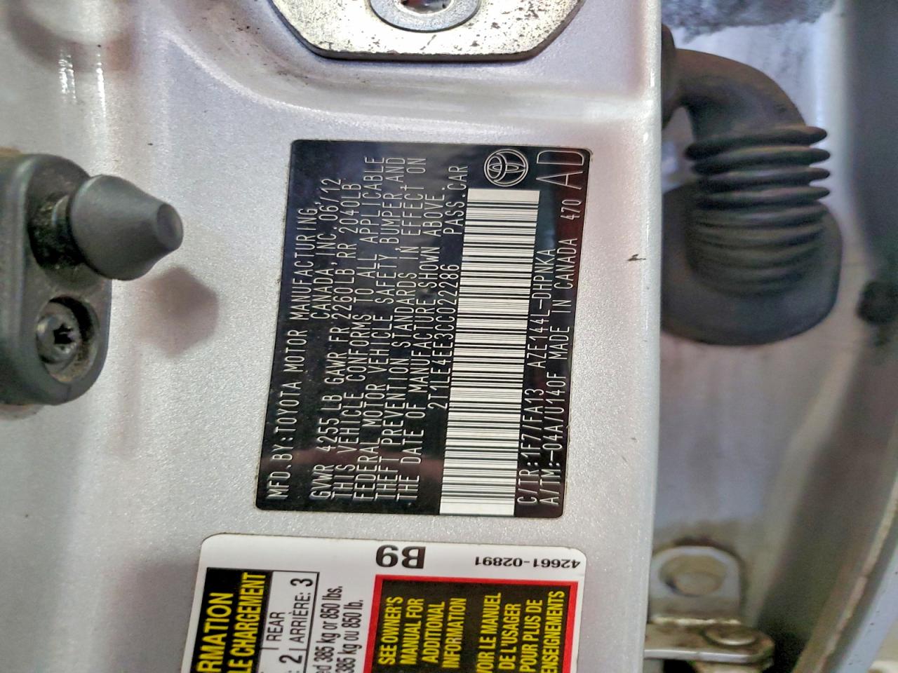 2012 Toyota Corolla Matrix S Silver vin: 2T1LE4EE3CC022286