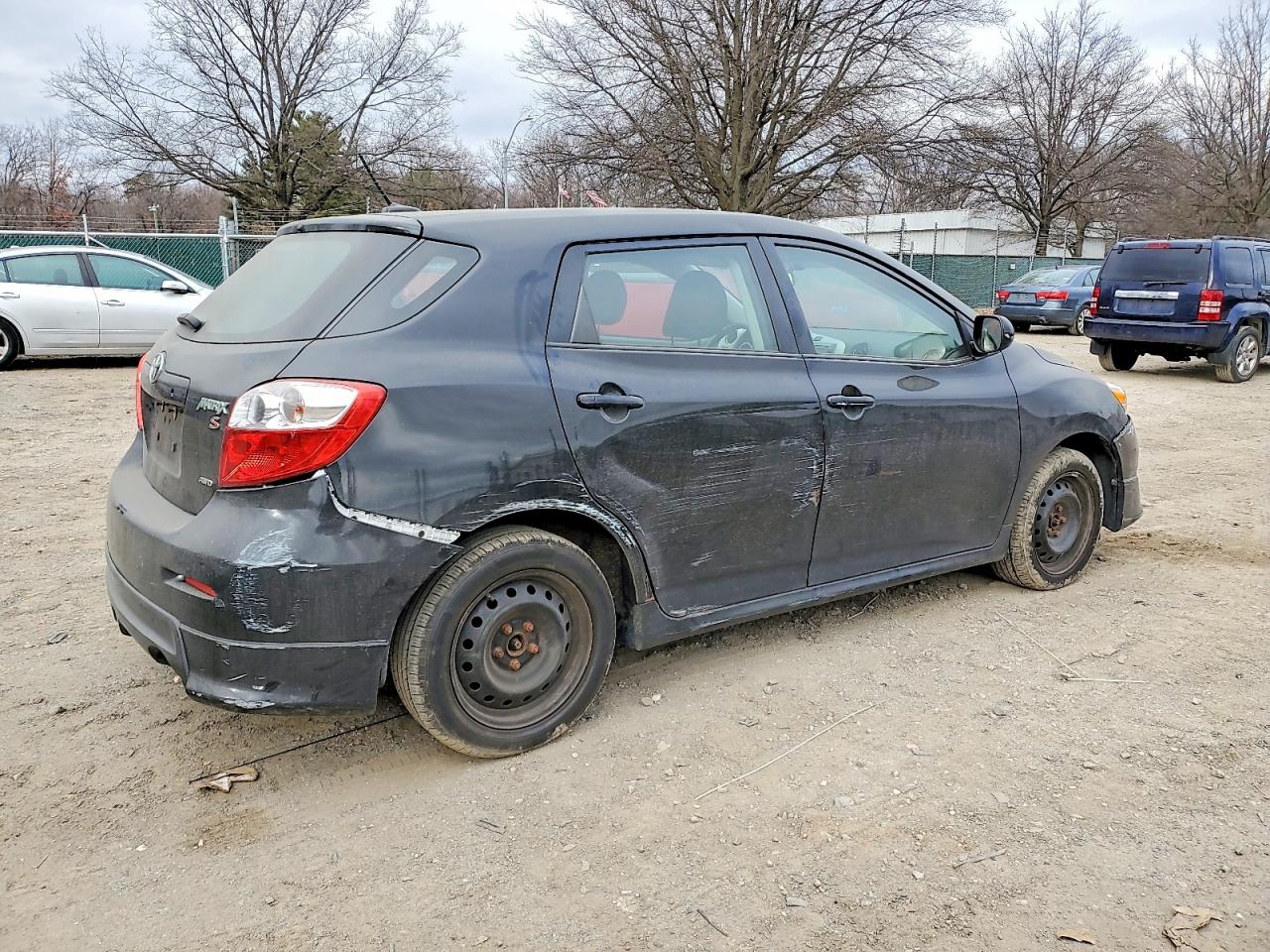 2010 Toyota Corolla Matrix S Black vin: 2T1LE4EE5AC013733