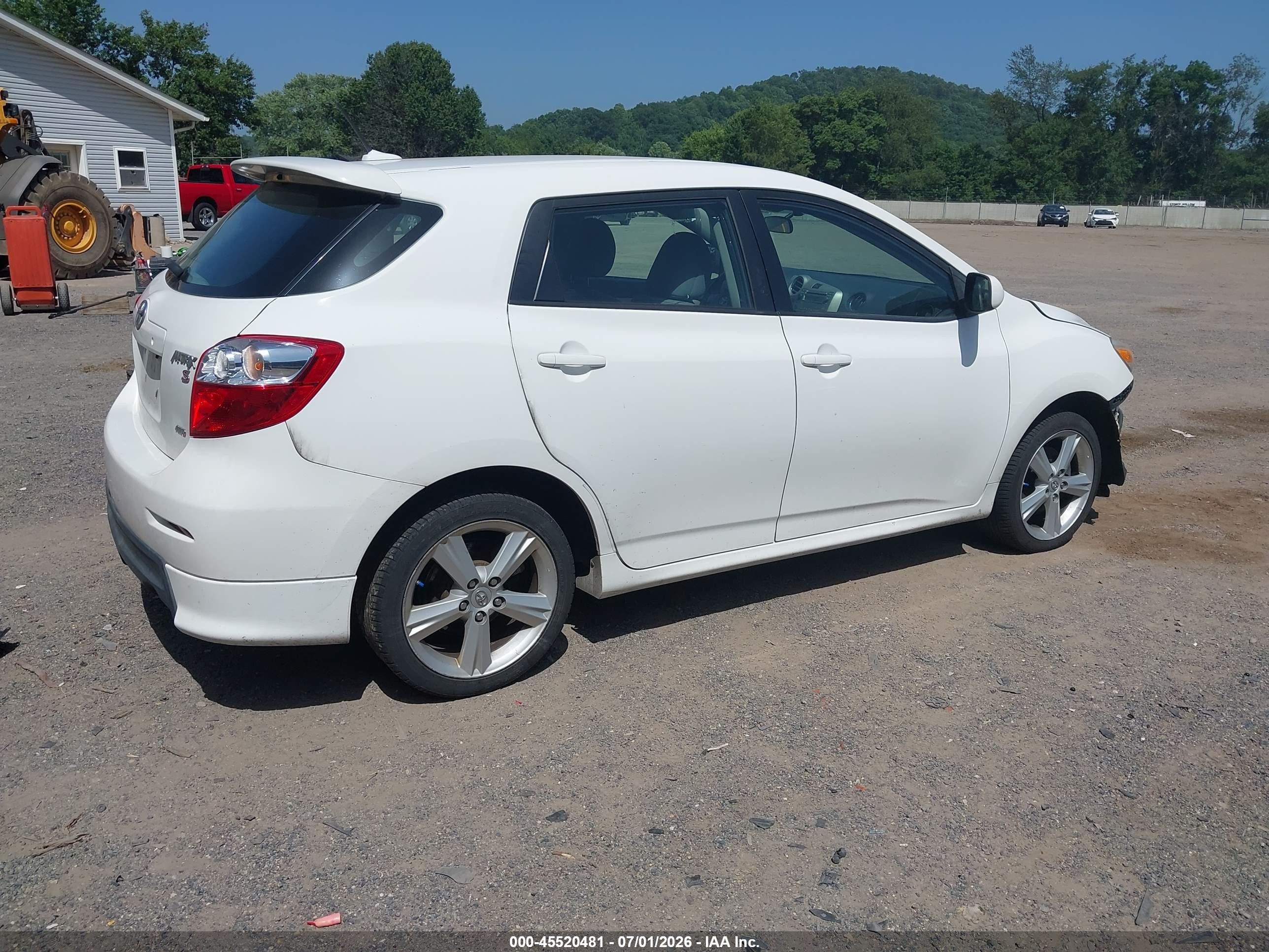 2010 Toyota Matrix S White vin: 2T1LE4EE5AC018625