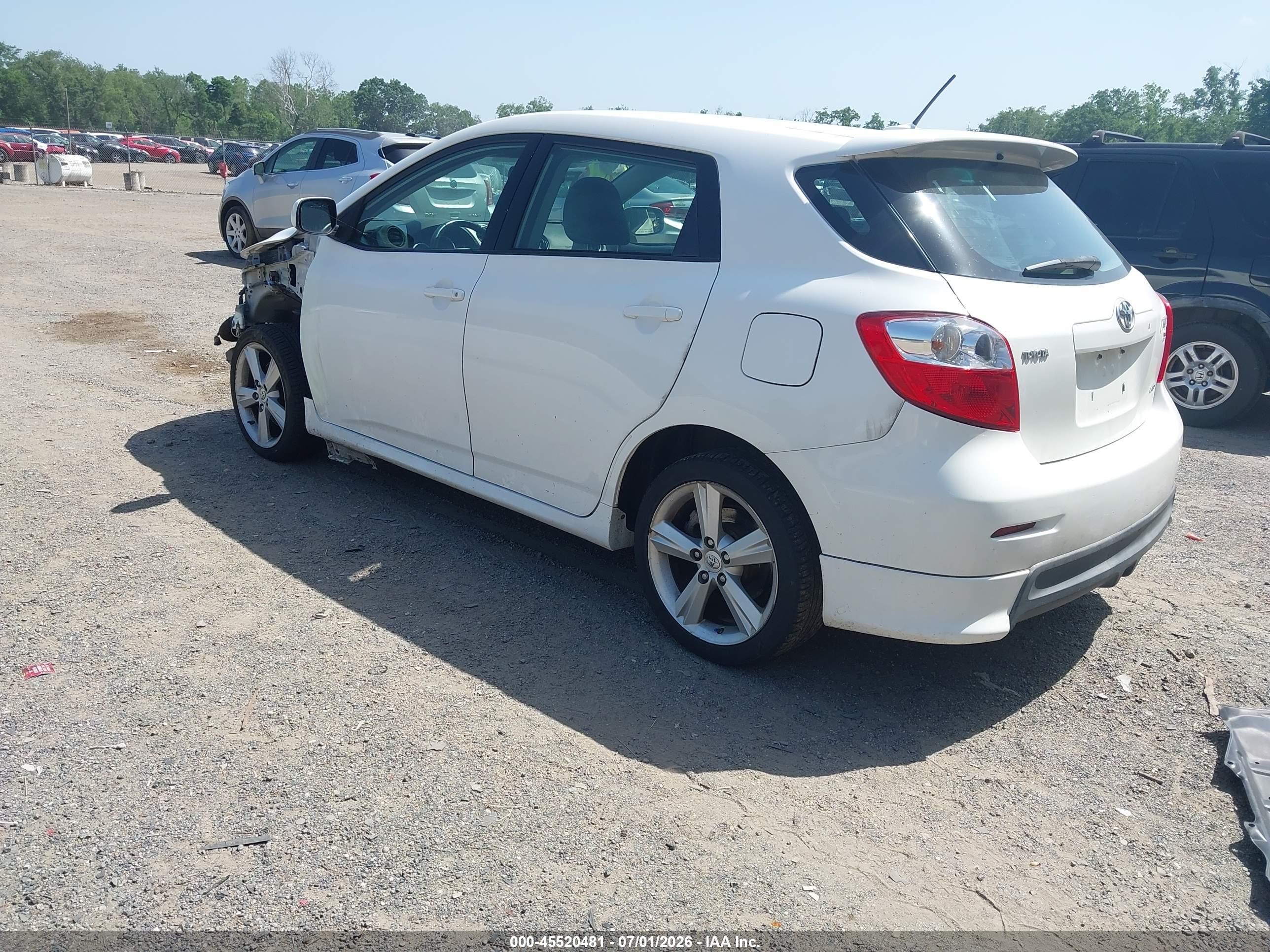 2010 Toyota Matrix S White vin: 2T1LE4EE5AC018625