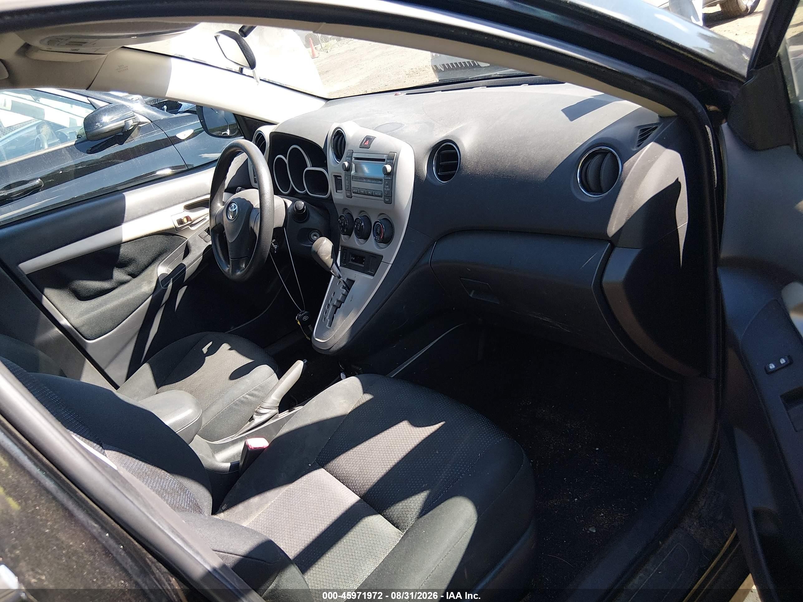 2010 Toyota Matrix S Black vin: 2T1LE4EE7AC013653