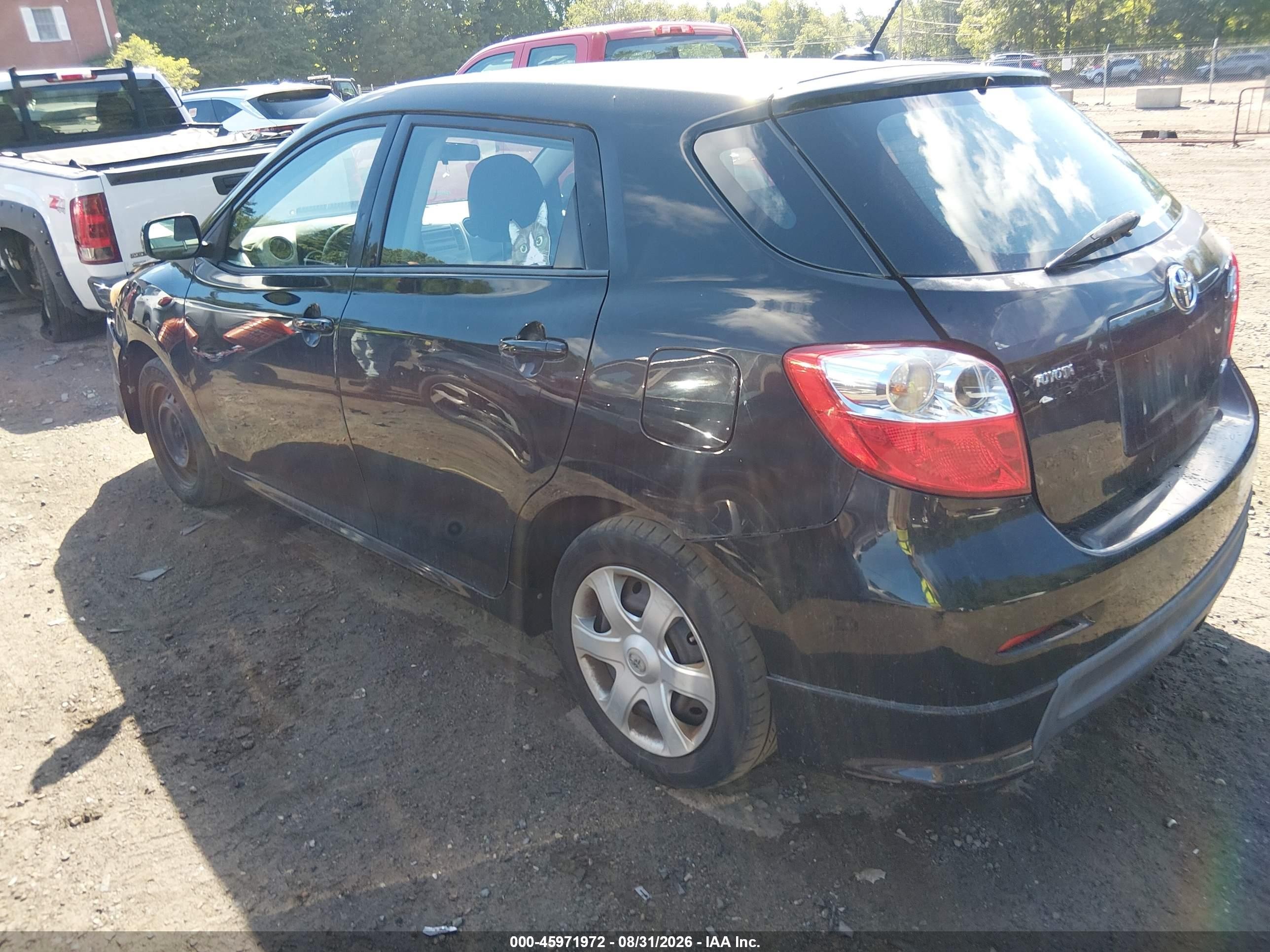 2010 Toyota Matrix S Black vin: 2T1LE4EE7AC013653