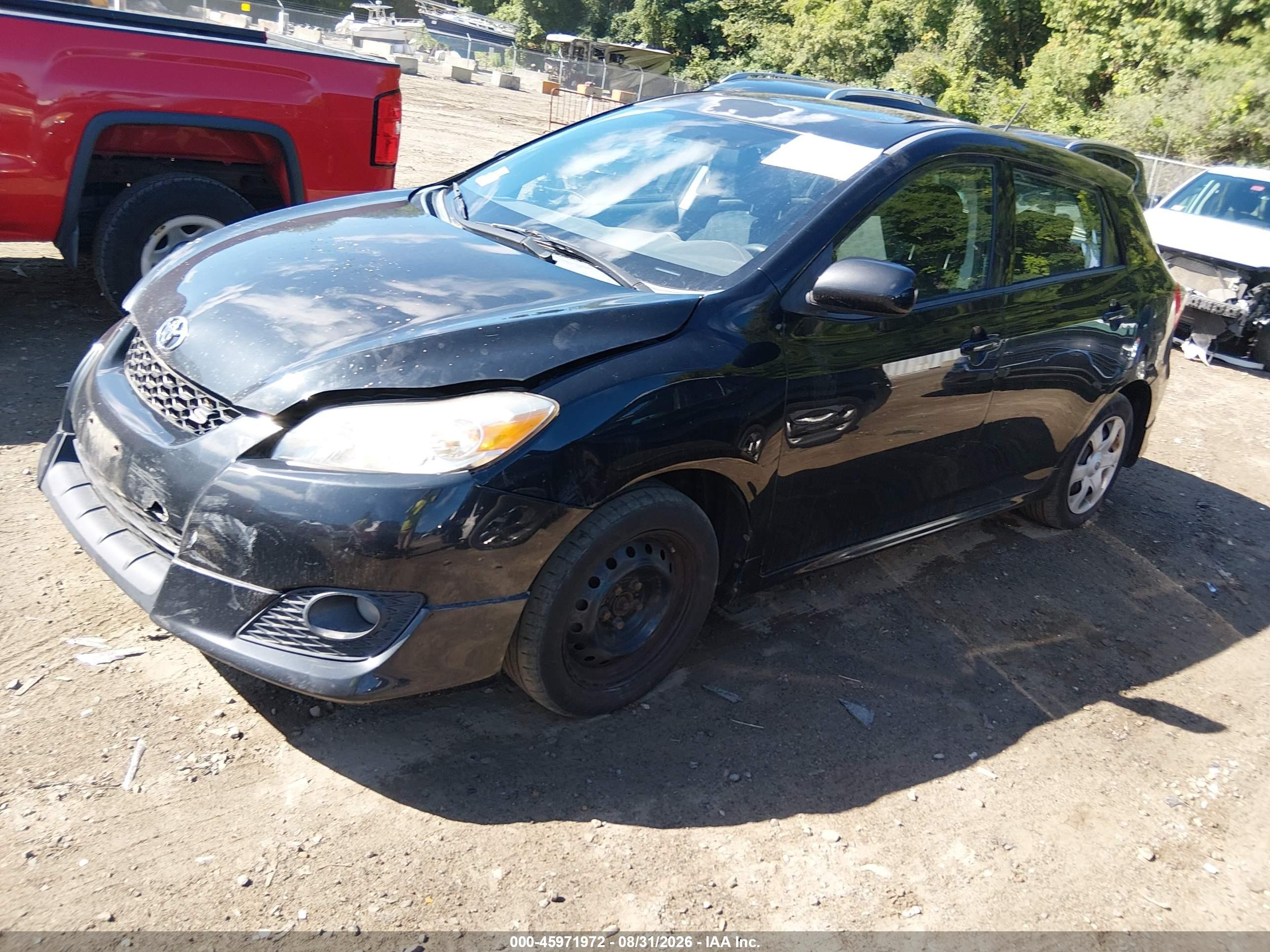 2010 Toyota Matrix S Black vin: 2T1LE4EE7AC013653