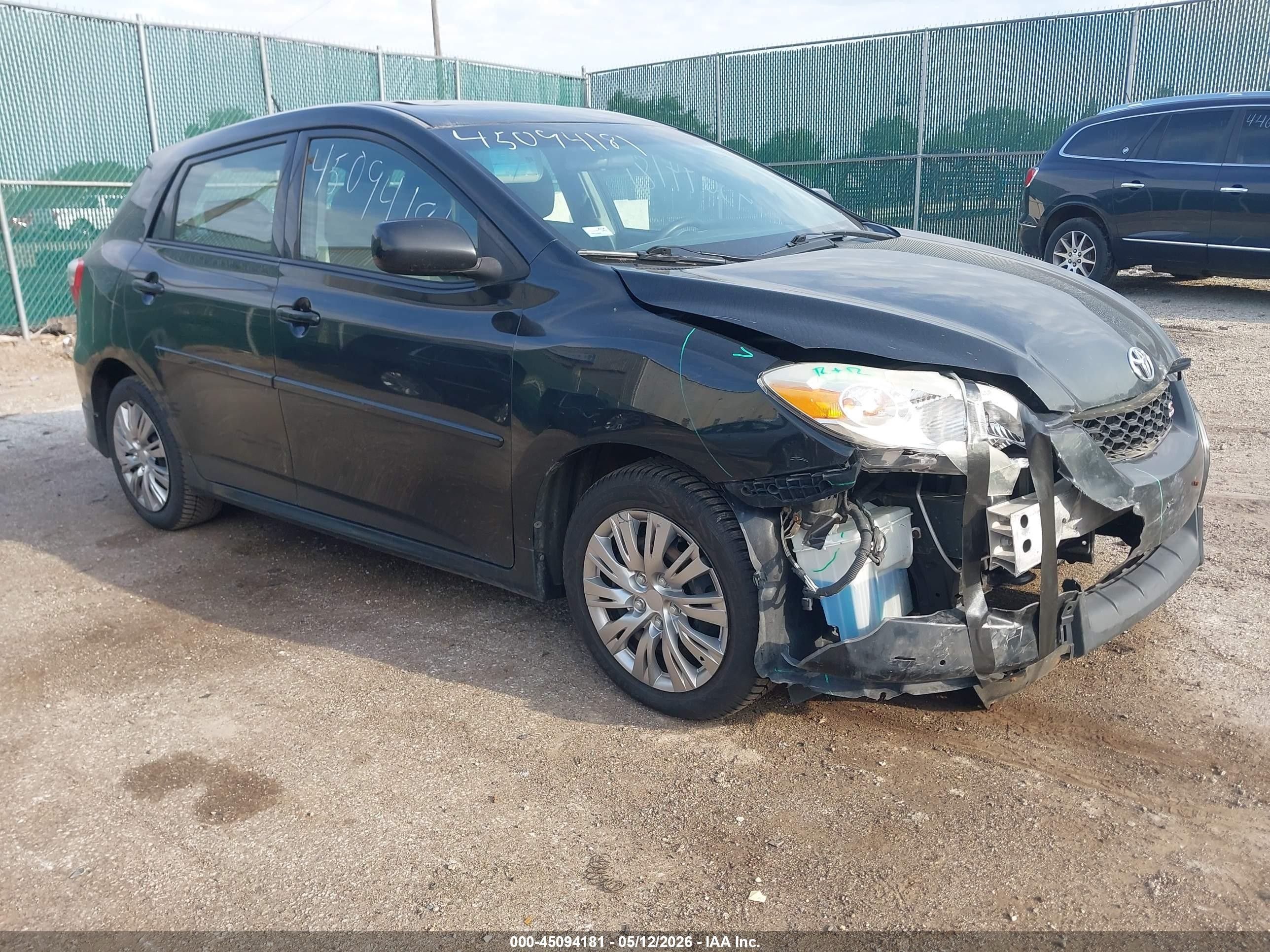 2010 Toyota Matrix S Black vin: 2T1LE4EE9AC017073