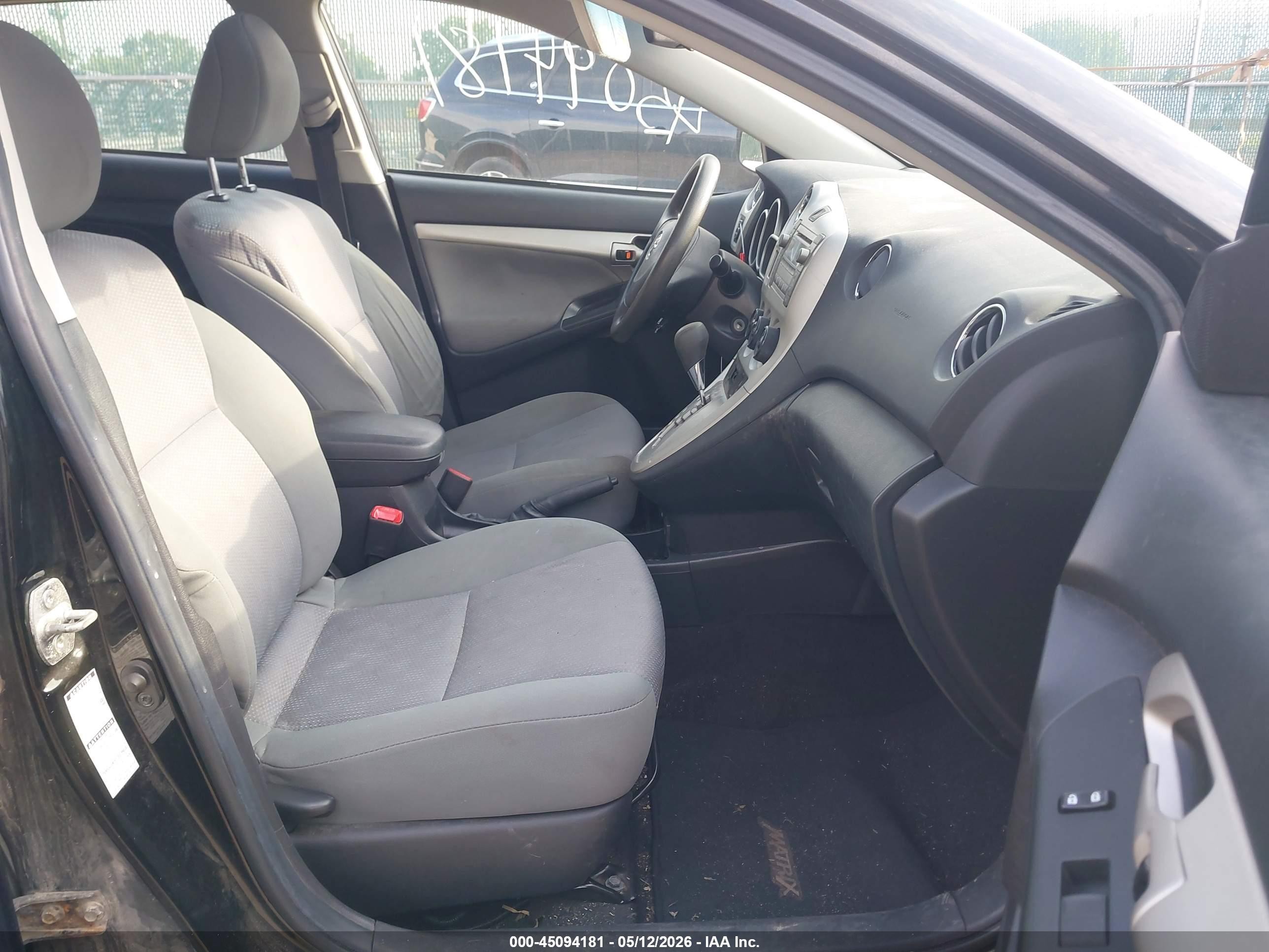 2010 Toyota Matrix S Black vin: 2T1LE4EE9AC017073