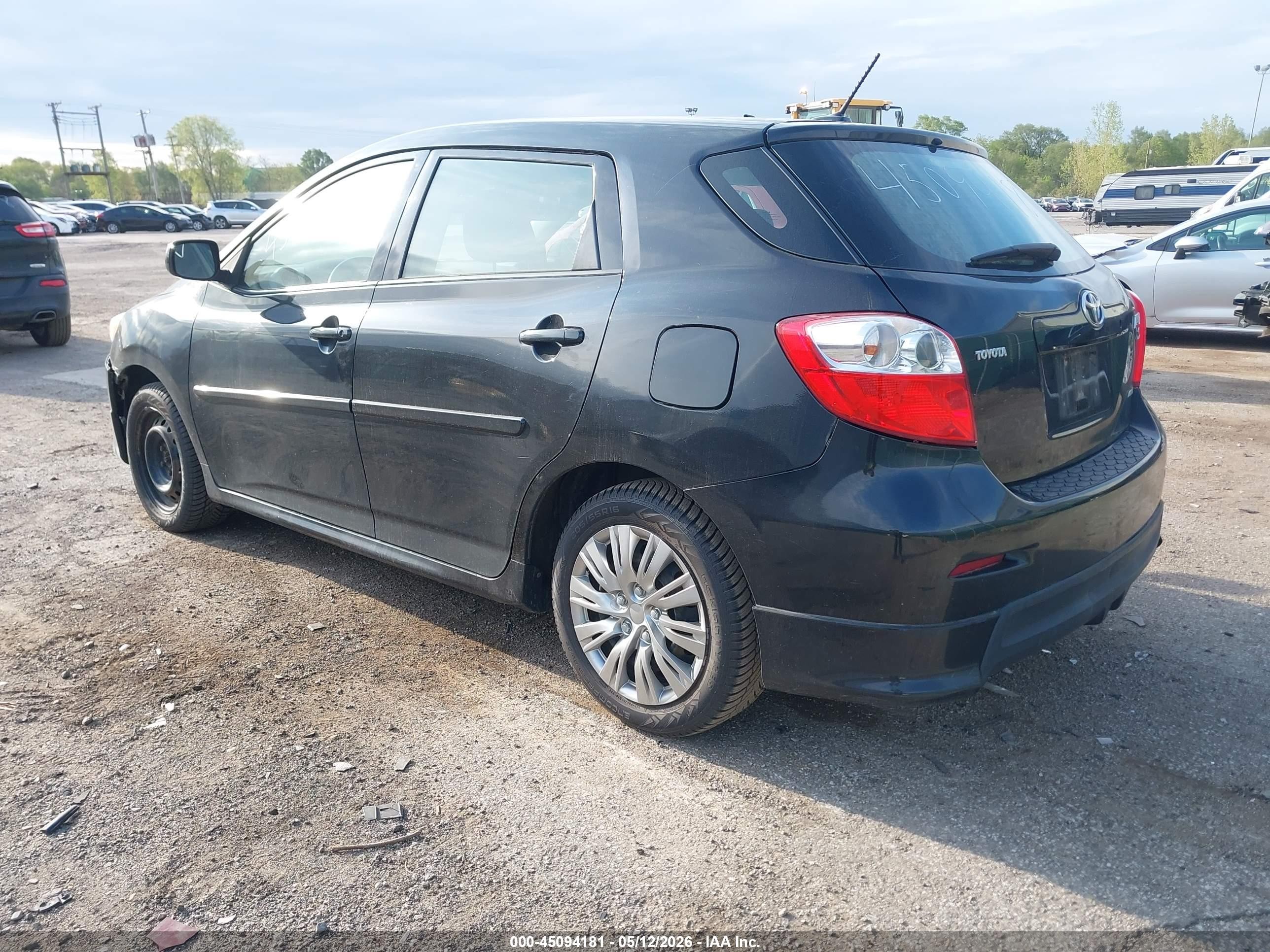 2010 Toyota Matrix S Black vin: 2T1LE4EE9AC017073
