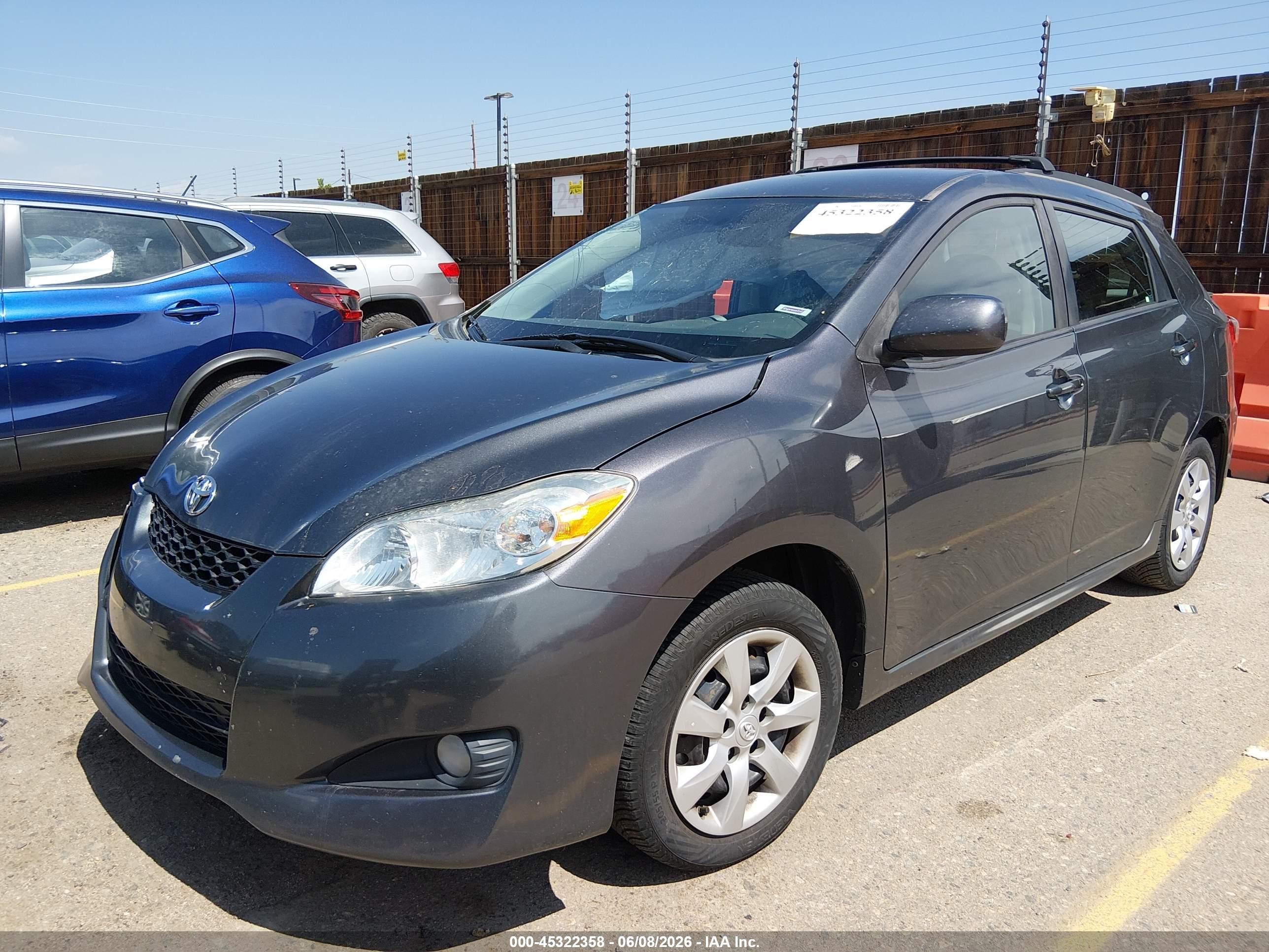 2011 Toyota Matrix S Серый vin: 2T1LE4EE9BC019780