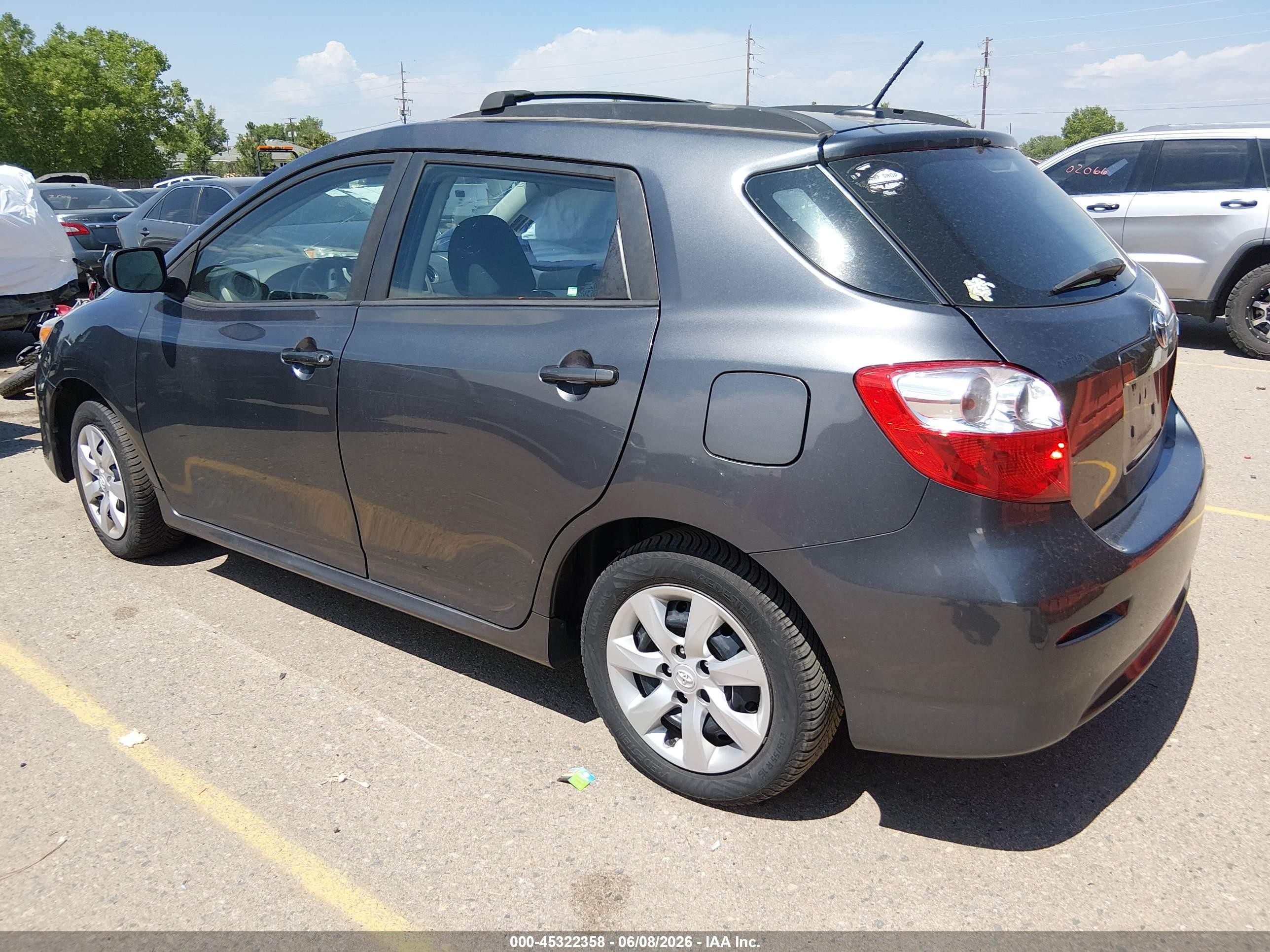 2011 Toyota Matrix S Серый vin: 2T1LE4EE9BC019780