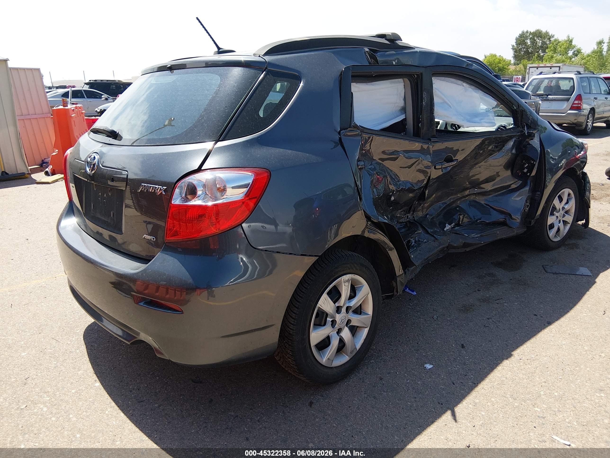 2011 Toyota Matrix S Серый vin: 2T1LE4EE9BC019780