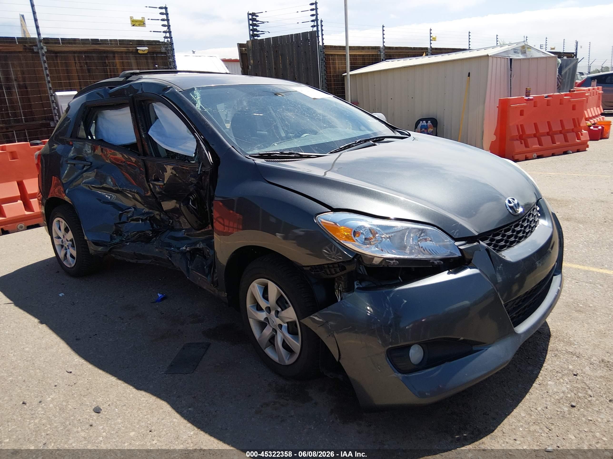 2011 Toyota Matrix S Серый vin: 2T1LE4EE9BC019780