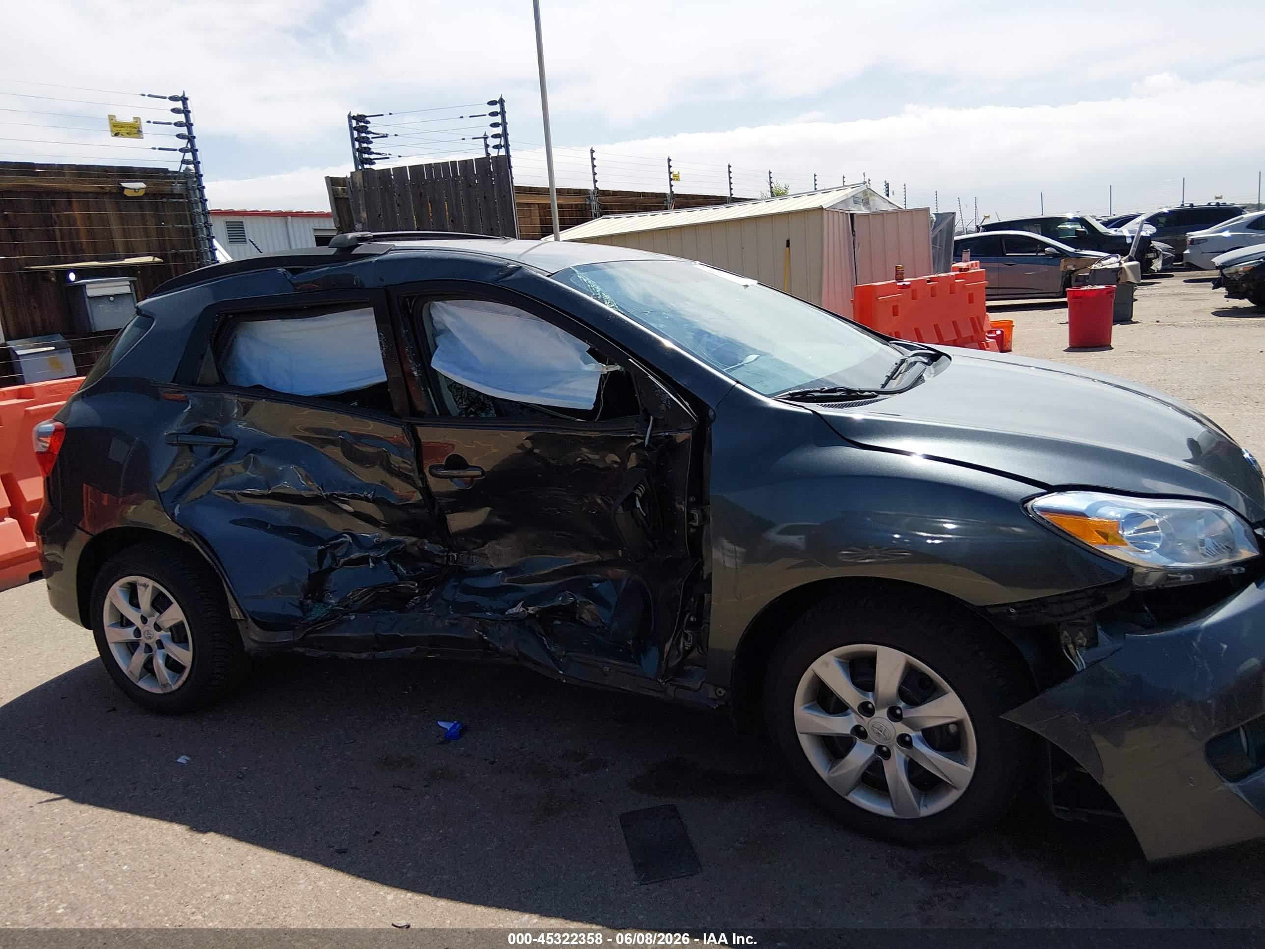2011 Toyota Matrix S Серый vin: 2T1LE4EE9BC019780