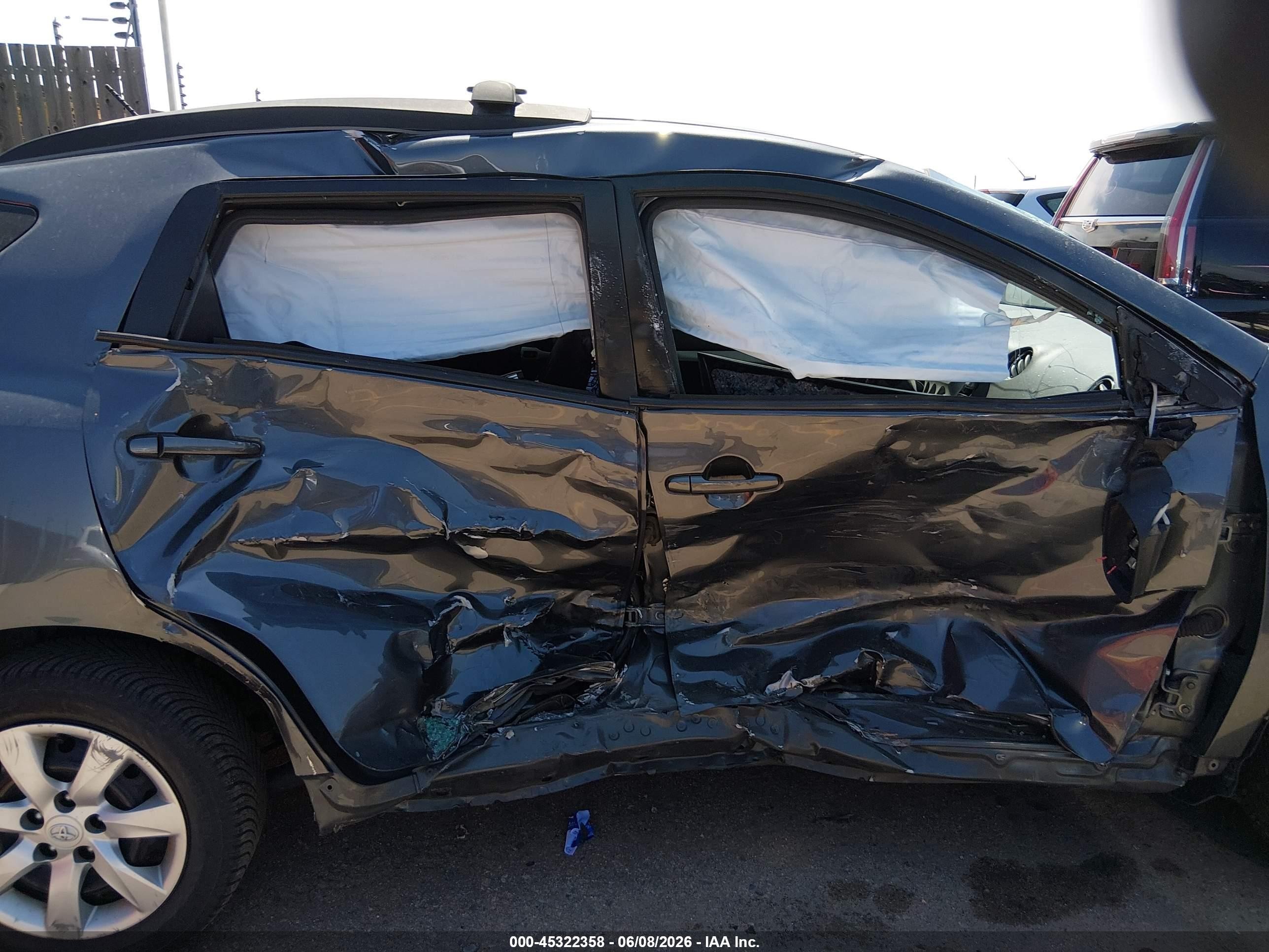 2011 Toyota Matrix S Серый vin: 2T1LE4EE9BC019780