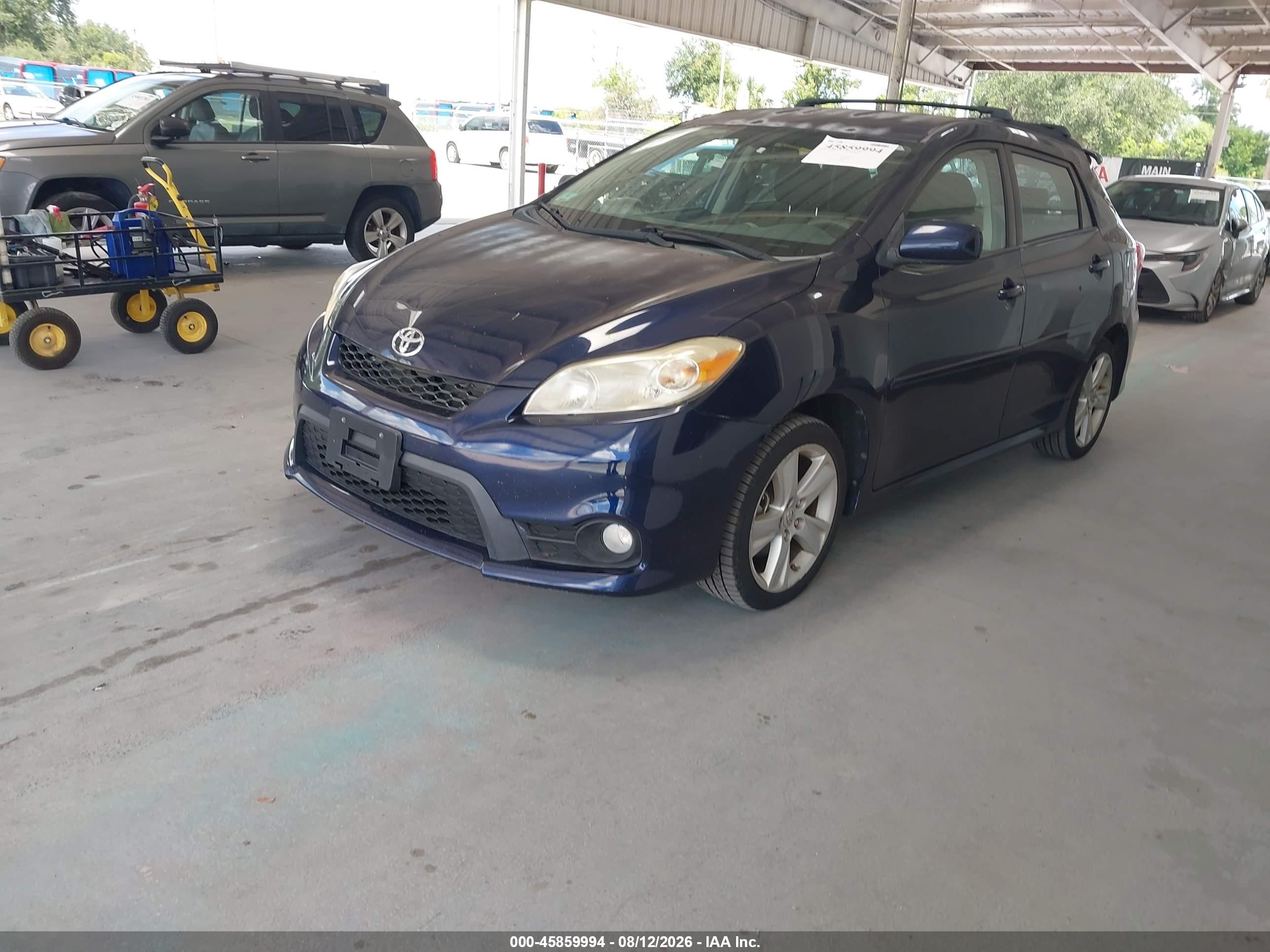 2012 Toyota Corolla Matrix S Blue vin: 2T1LE4EE9CC020753