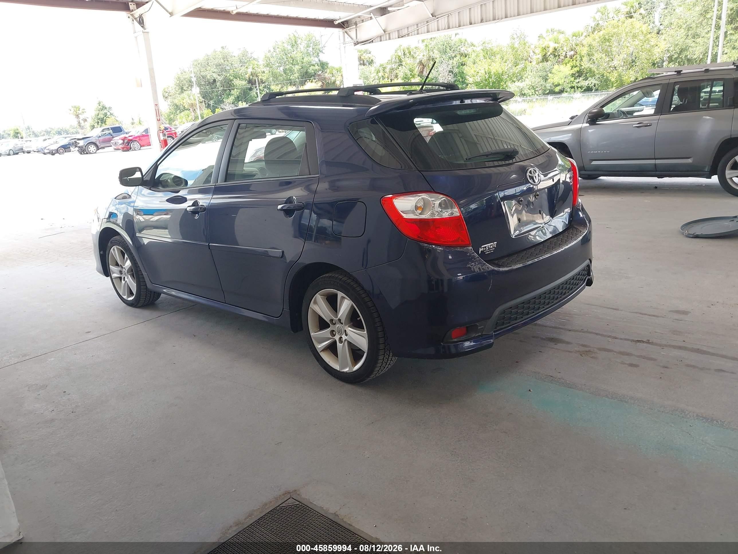 2012 Toyota Corolla Matrix S Blue vin: 2T1LE4EE9CC020753