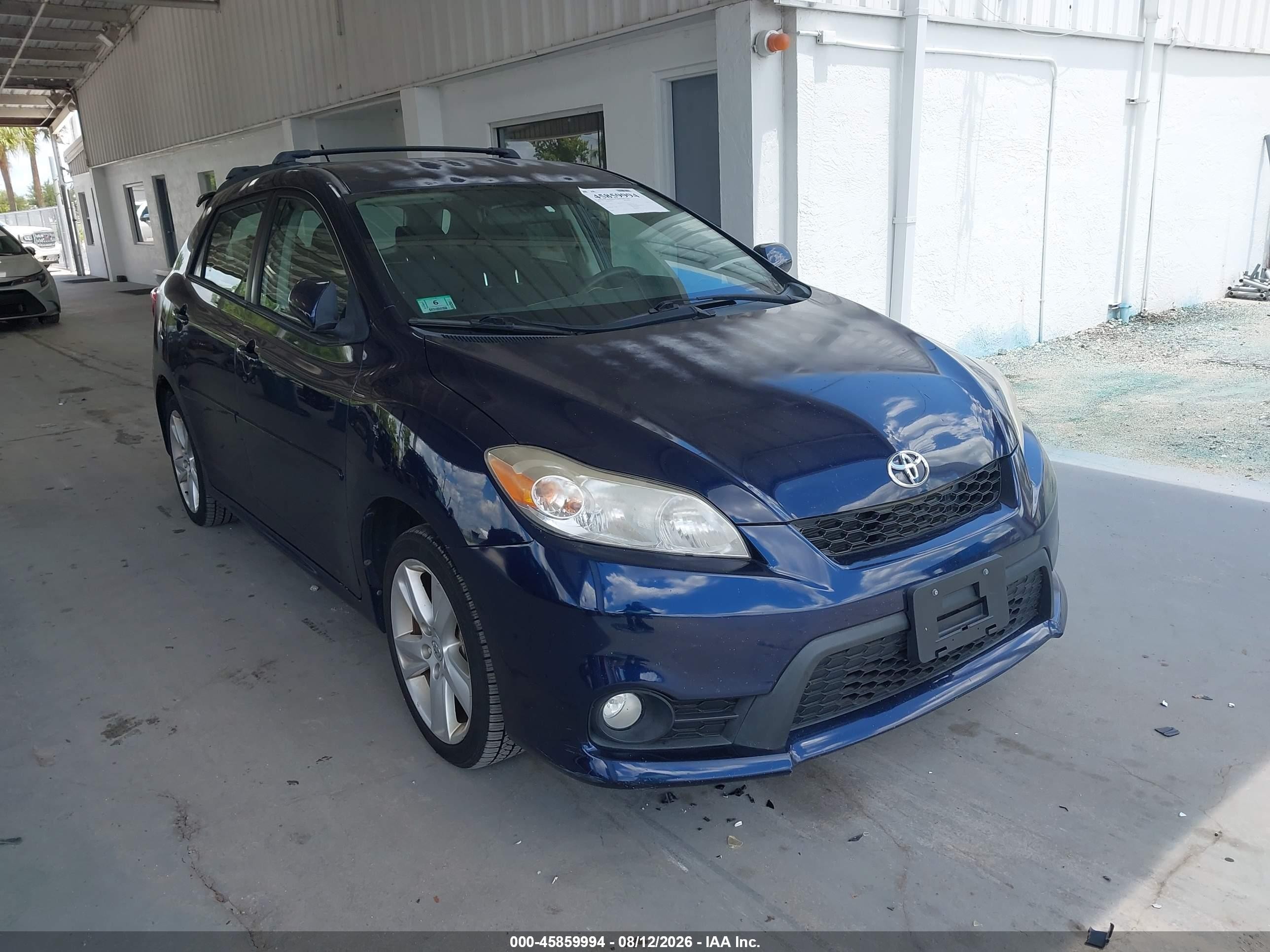 2012 Toyota Corolla Matrix S Blue vin: 2T1LE4EE9CC020753