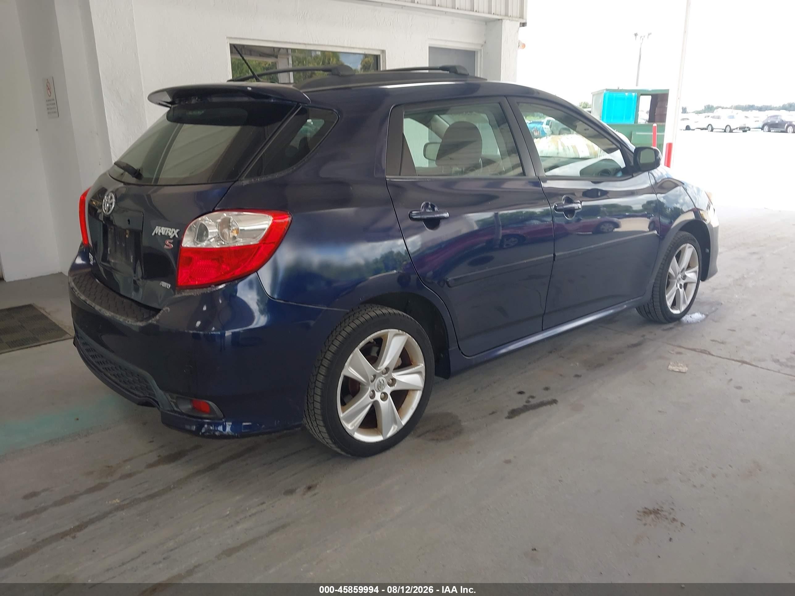 2012 Toyota Corolla Matrix S Blue vin: 2T1LE4EE9CC020753