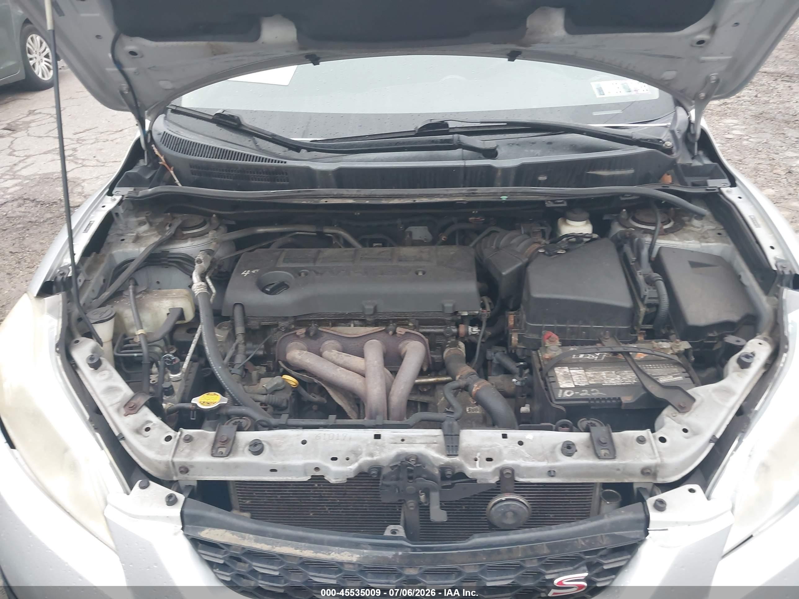2010 Toyota Matrix S Silver vin: 2T1LE4EEXAC013212
