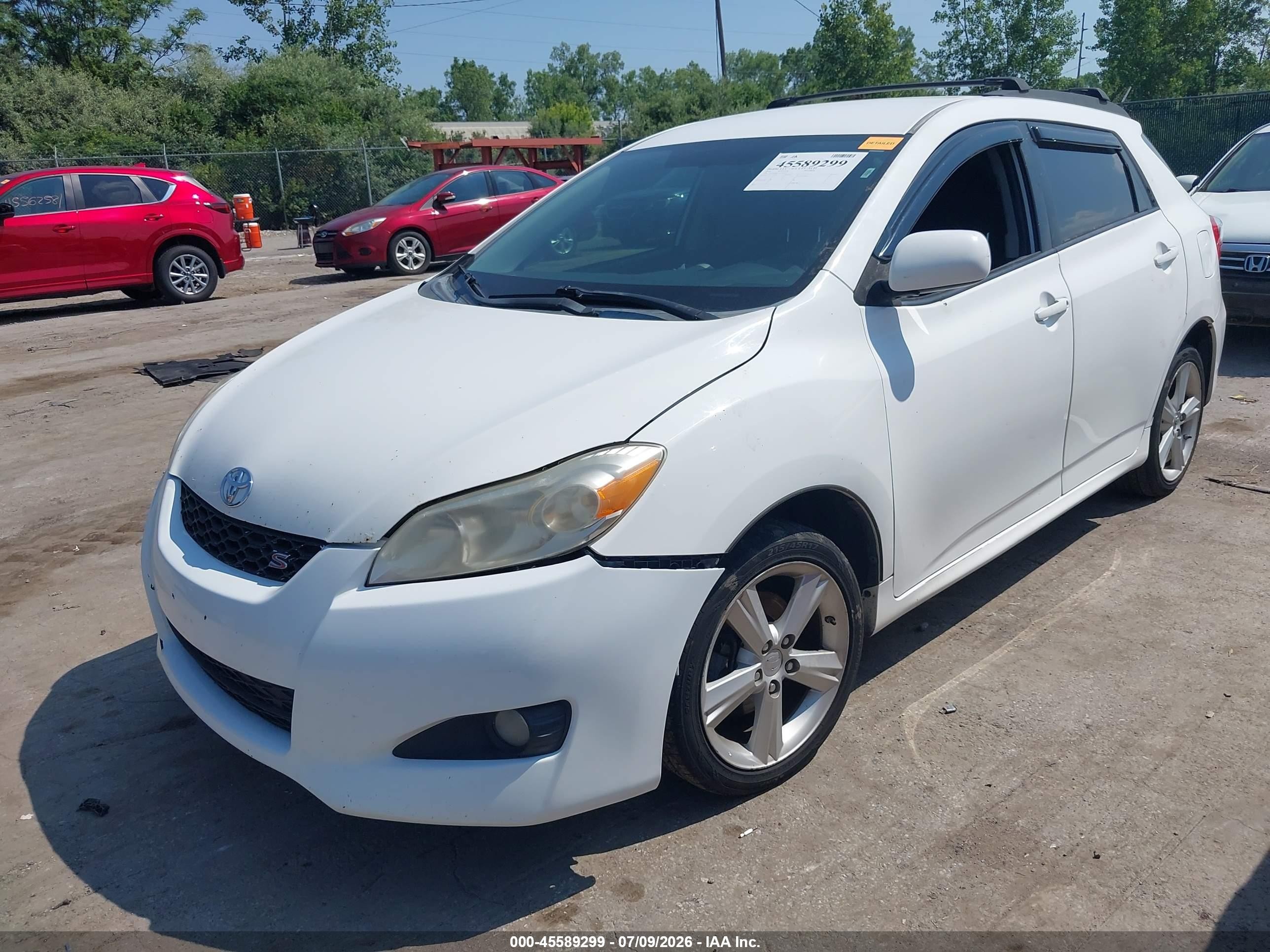 2010 Toyota Matrix S White vin: 2T1LE4EEXAC016255