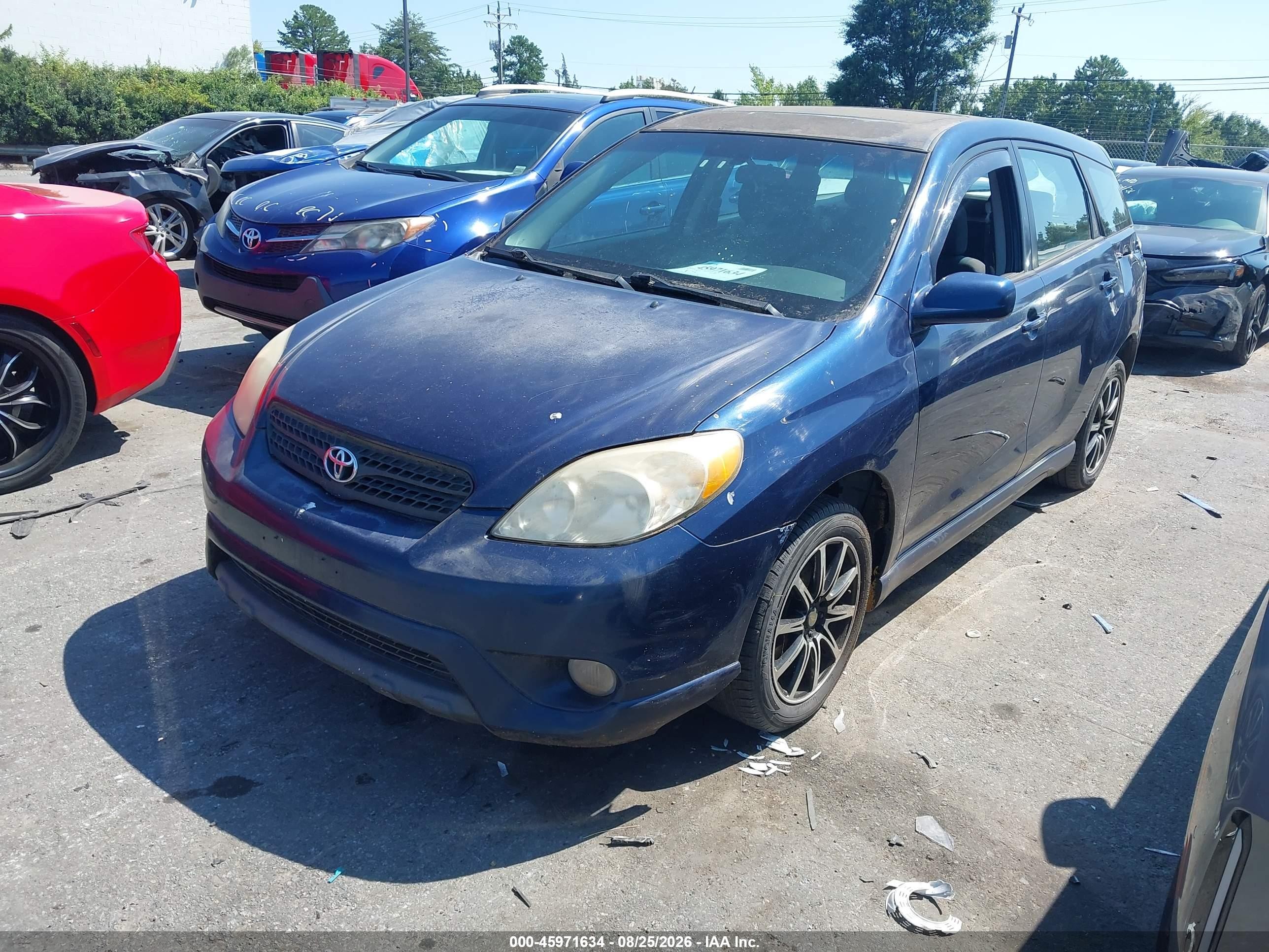 2006 Toyota Matrix Xr Blue vin: 2T1LR30E16C556672
