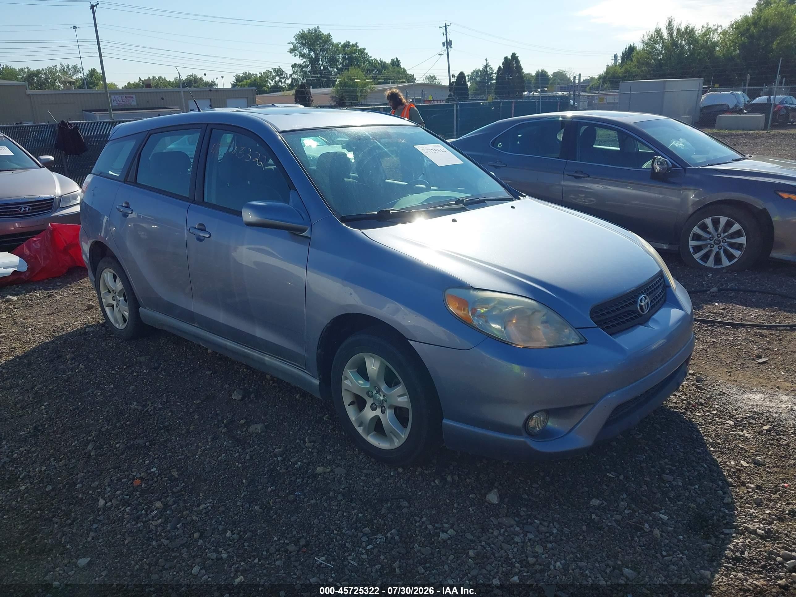 2005 Toyota Matrix Xr Light Blue vin: 2T1LR30E35C395661