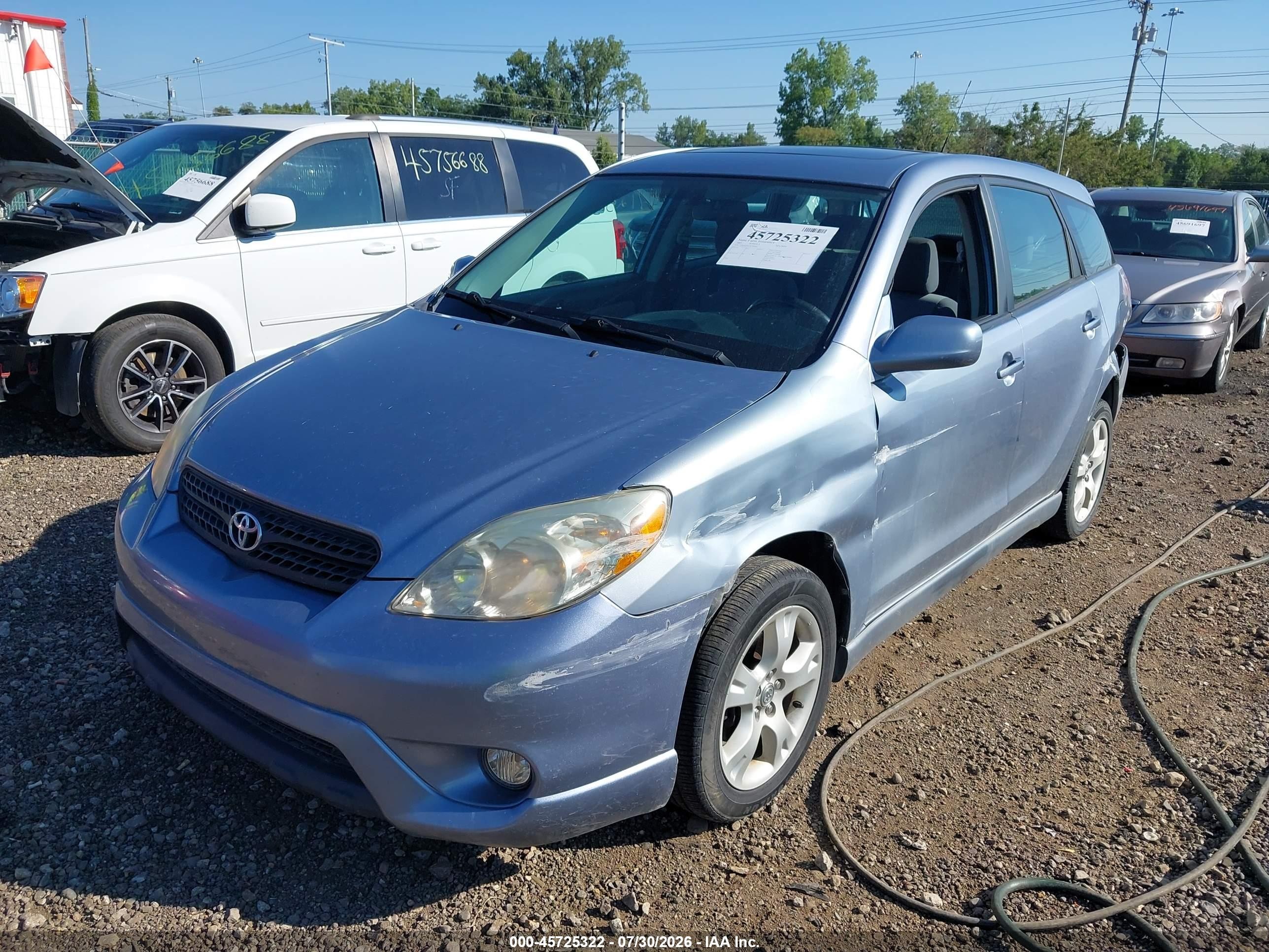 2005 Toyota Matrix Xr Light Blue vin: 2T1LR30E35C395661