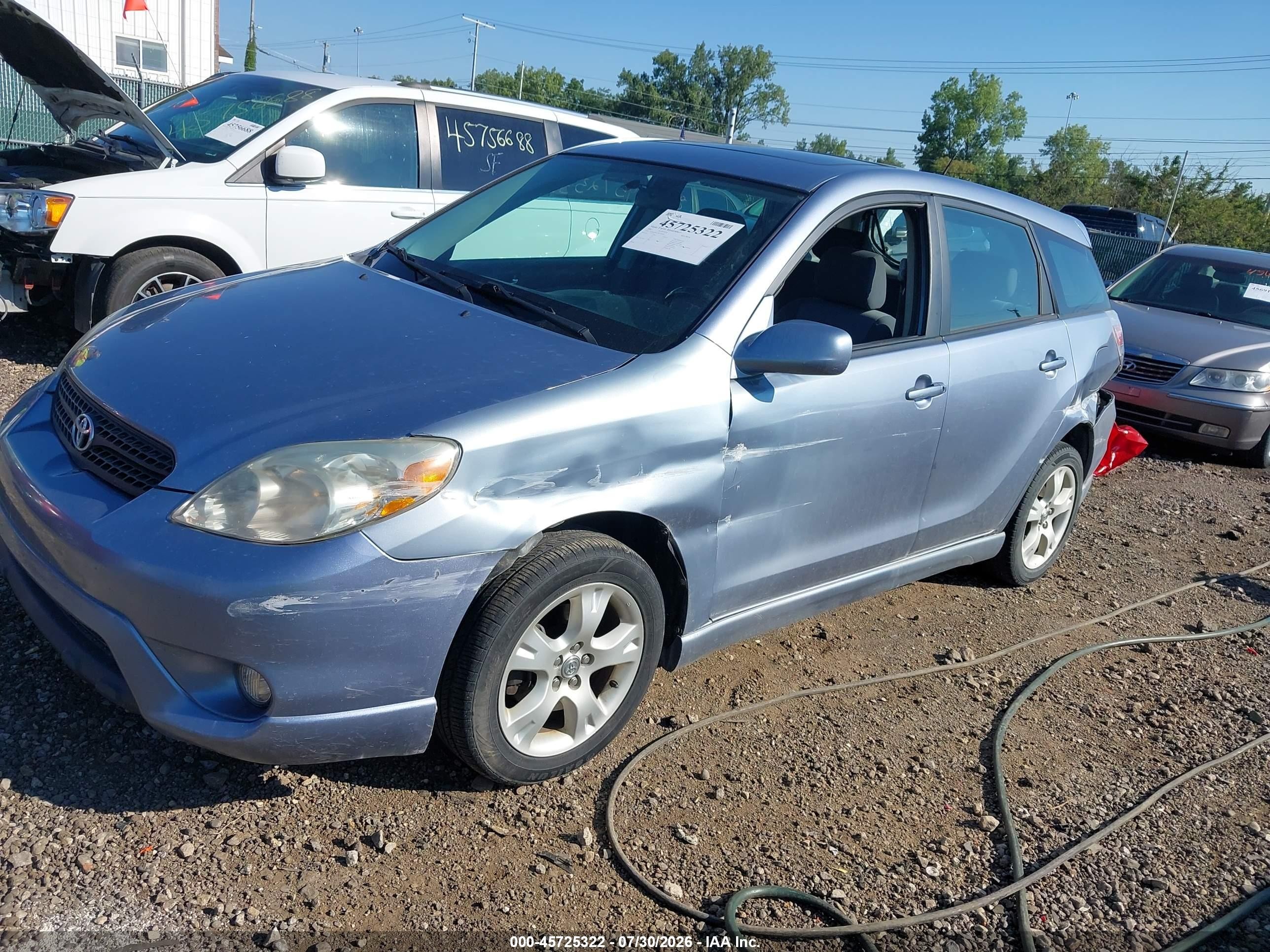 2005 Toyota Matrix Xr Light Blue vin: 2T1LR30E35C395661