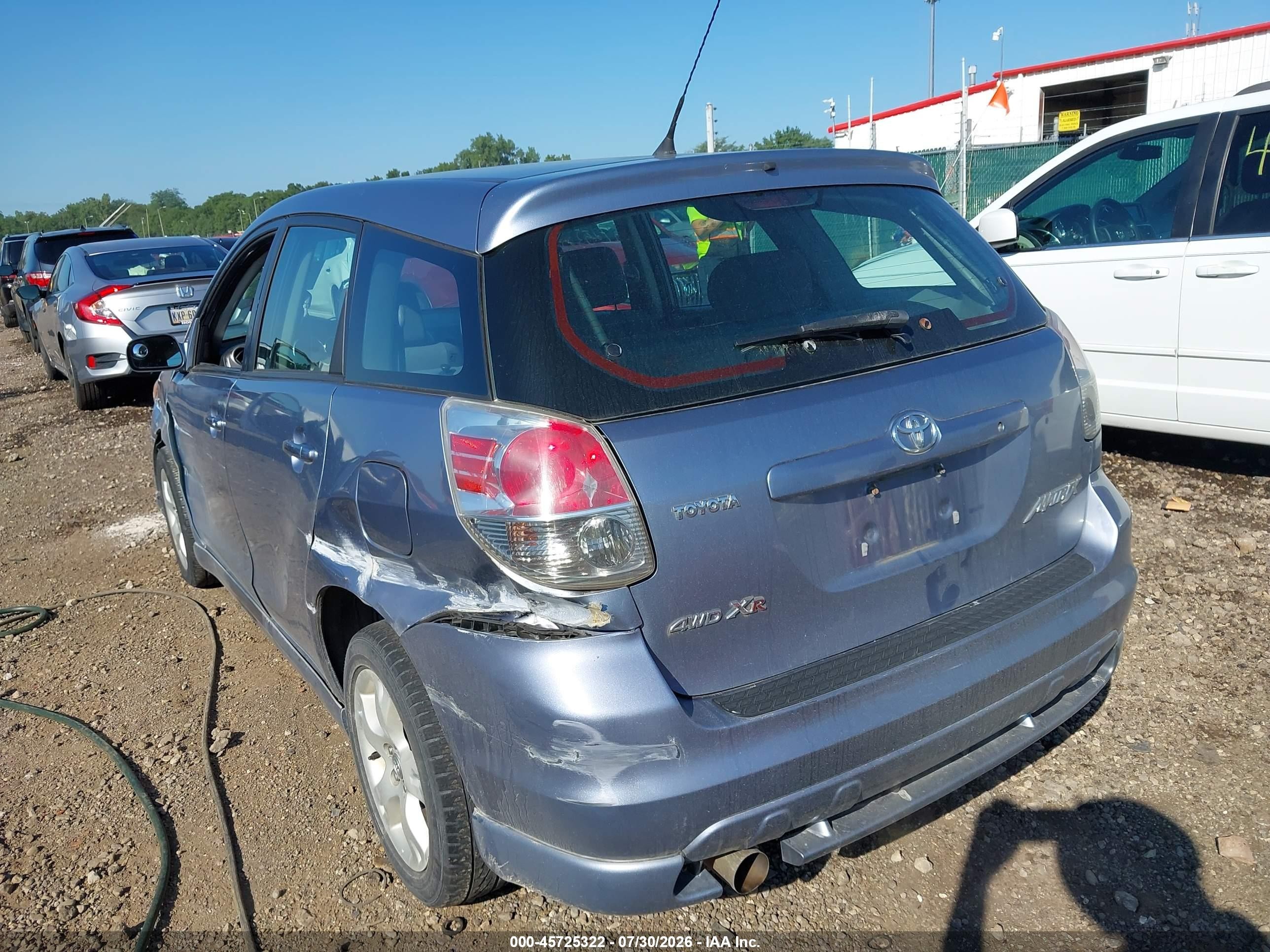 2005 Toyota Matrix Xr Light Blue vin: 2T1LR30E35C395661