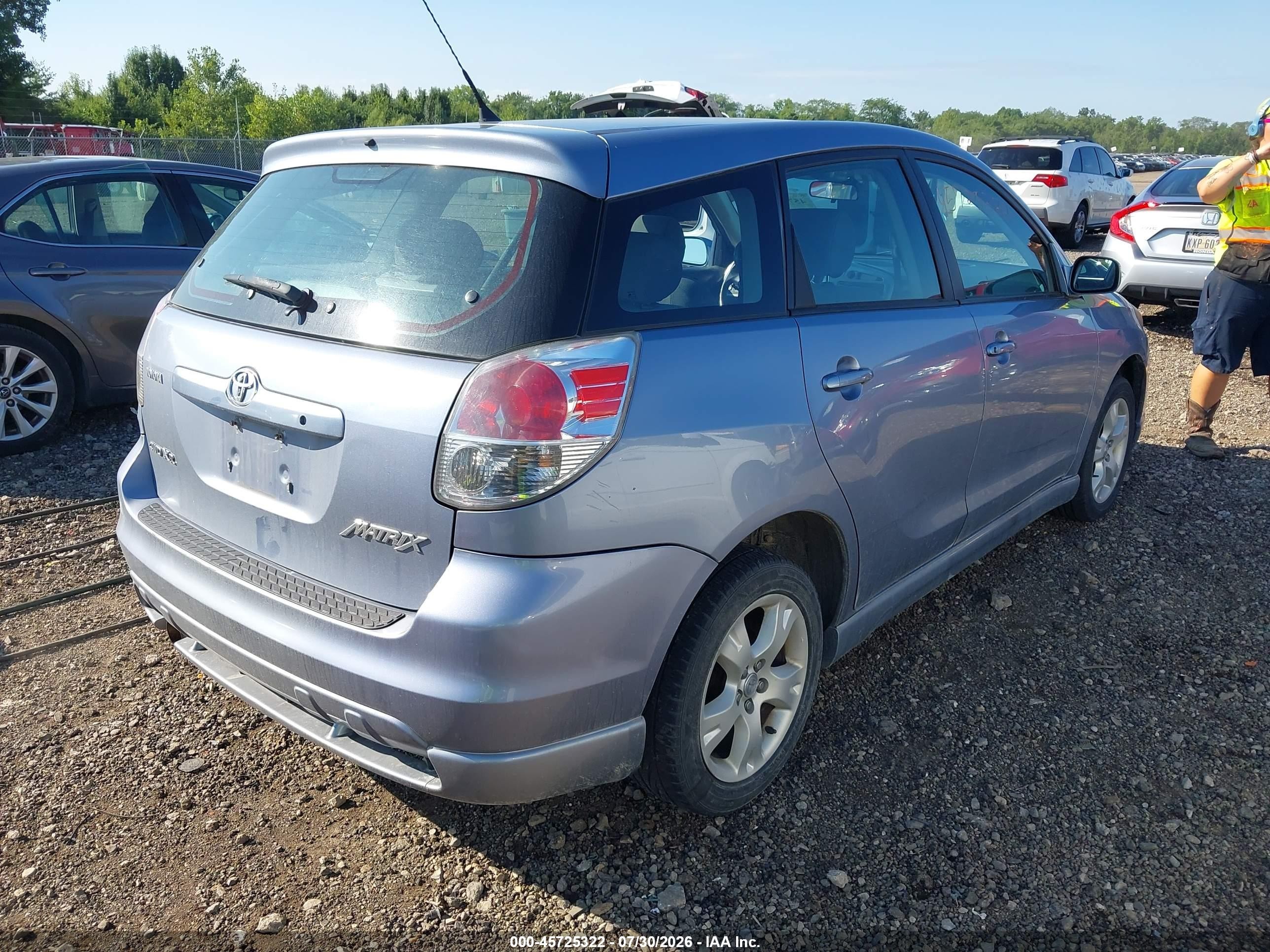2005 Toyota Matrix Xr Light Blue vin: 2T1LR30E35C395661