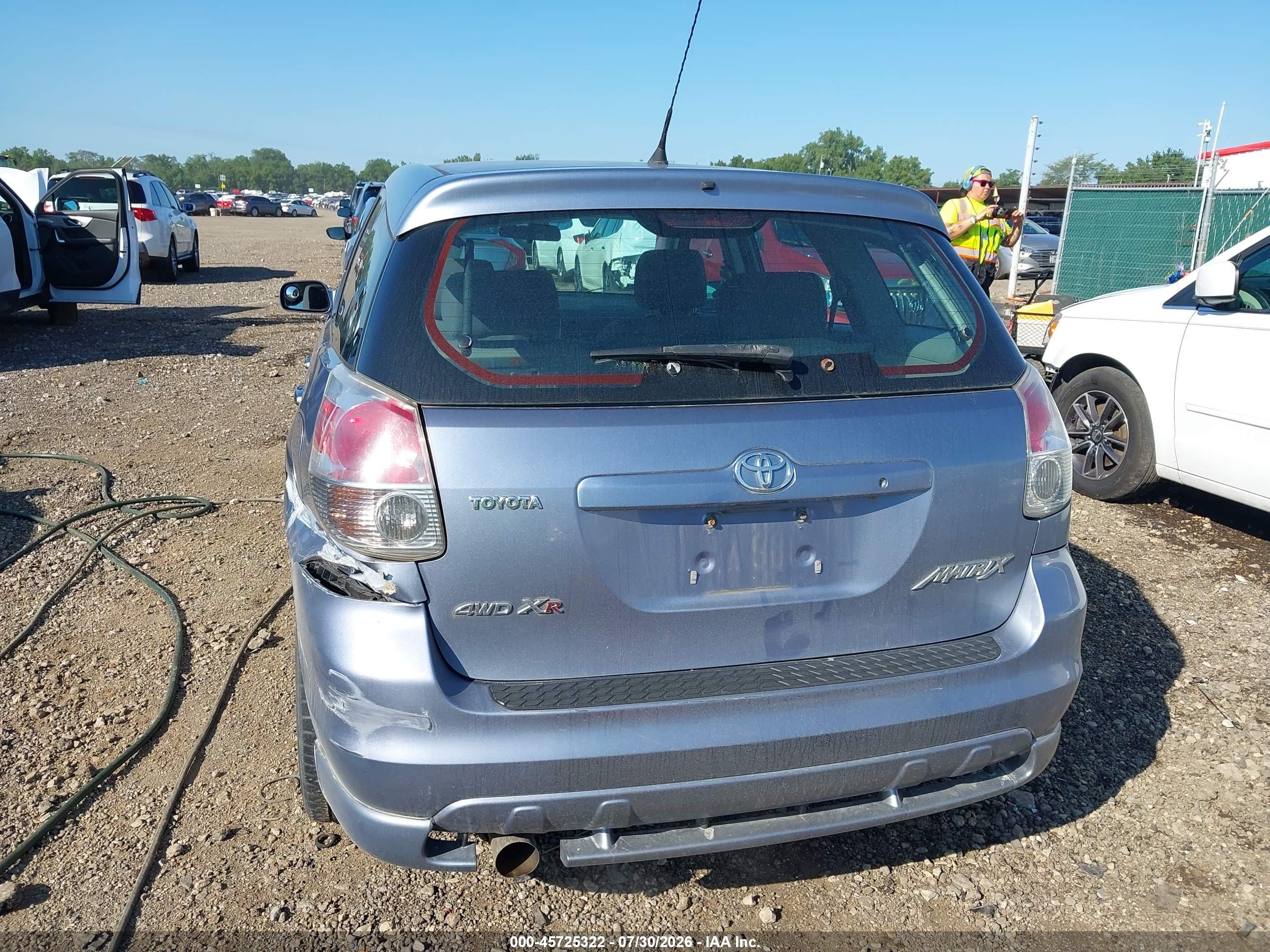2005 Toyota Matrix Xr Light Blue vin: 2T1LR30E35C395661