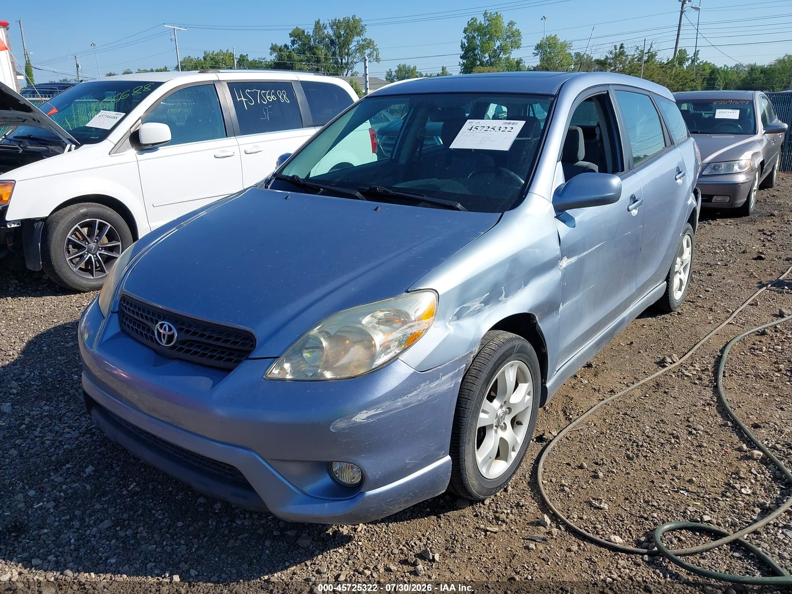 2005 Toyota Matrix Xr Light Blue vin: 2T1LR30E35C395661