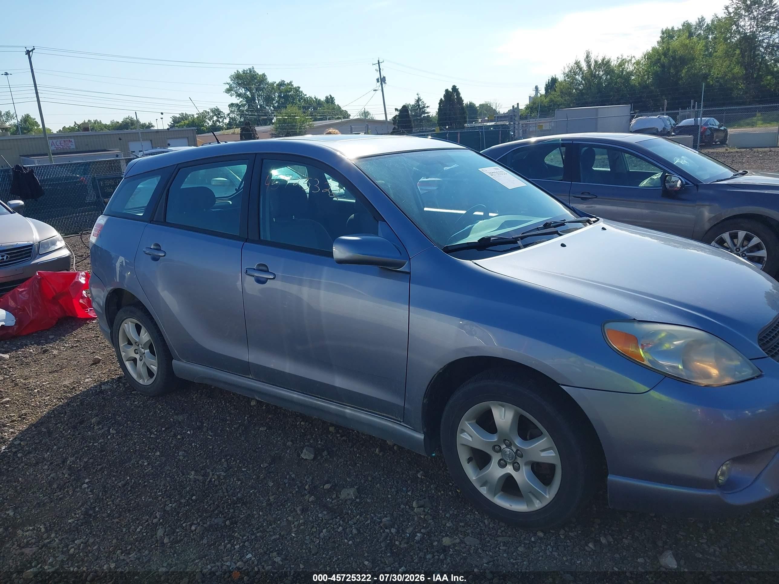 2005 Toyota Matrix Xr Light Blue vin: 2T1LR30E35C395661