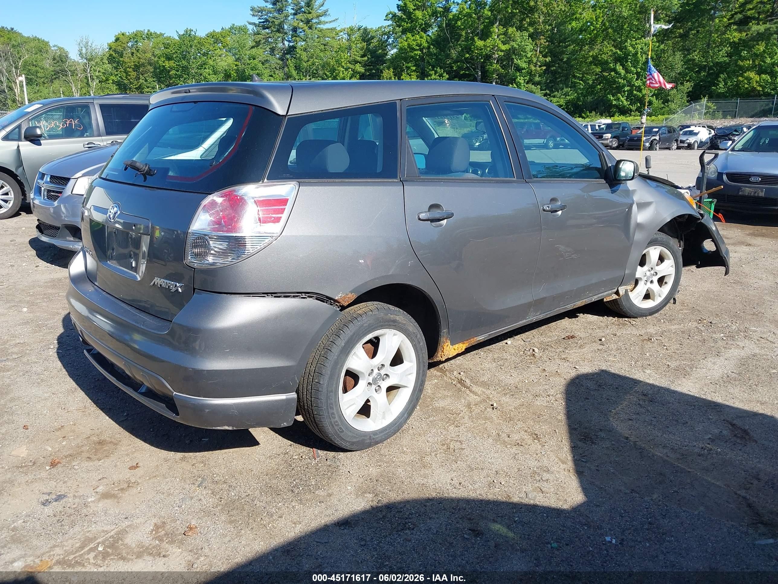 2006 Toyota Matrix Xr Gray vin: 2T1LR30E76C551430