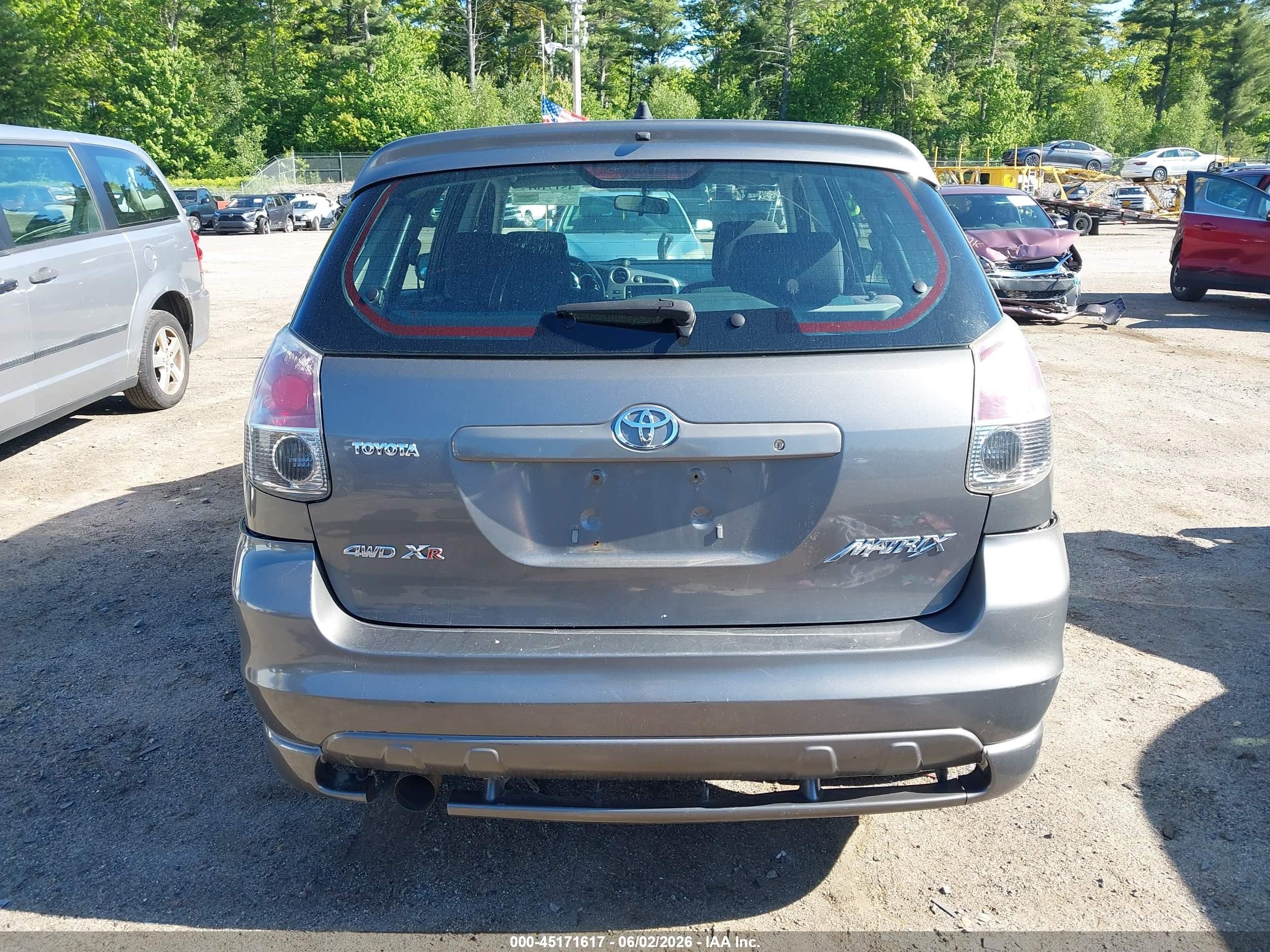2006 Toyota Matrix Xr Gray vin: 2T1LR30E76C551430