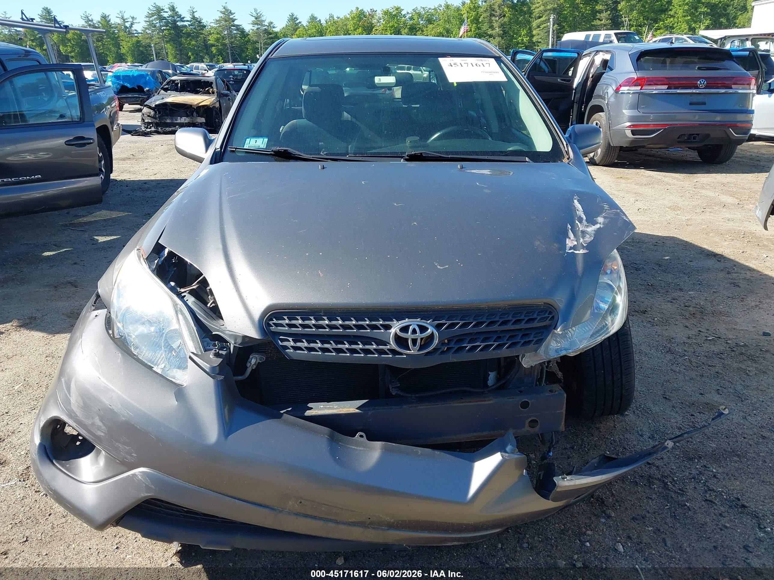 2006 Toyota Matrix Xr Gray vin: 2T1LR30E76C551430