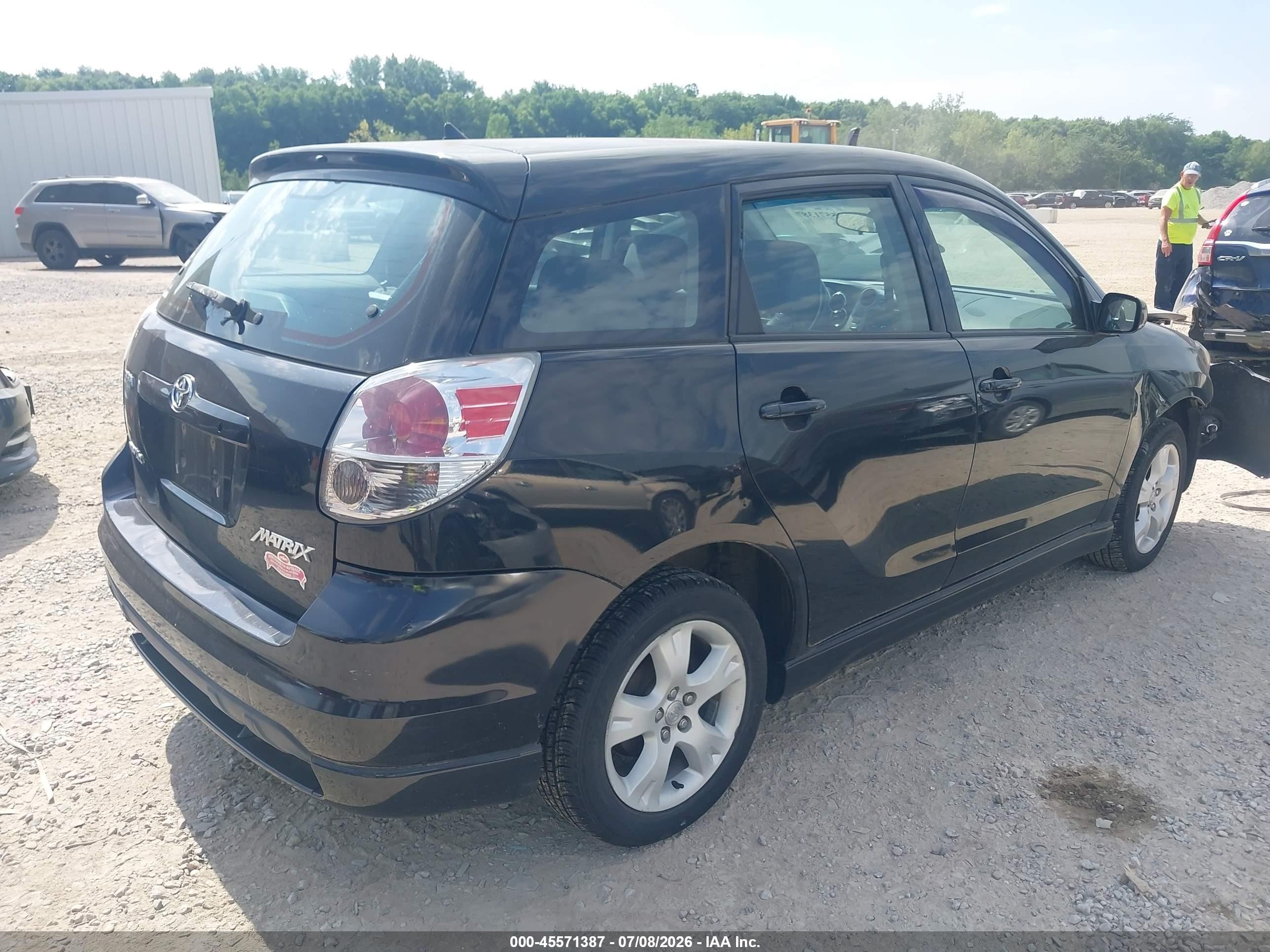 2005 Toyota Matrix Xr Black vin: 2T1LR32E05C361125