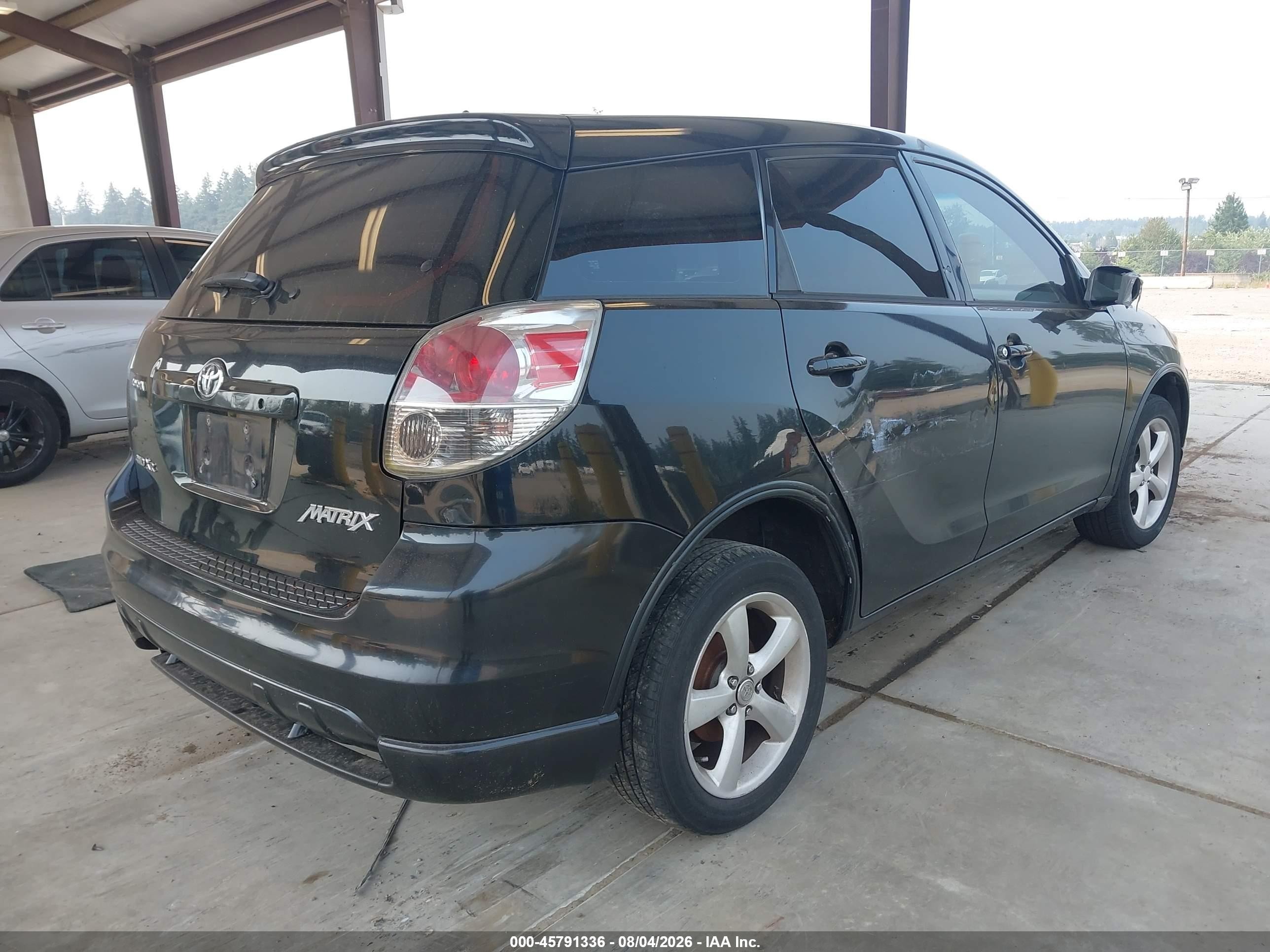 2005 Toyota Matrix Xr Black vin: 2T1LR32E05C371749