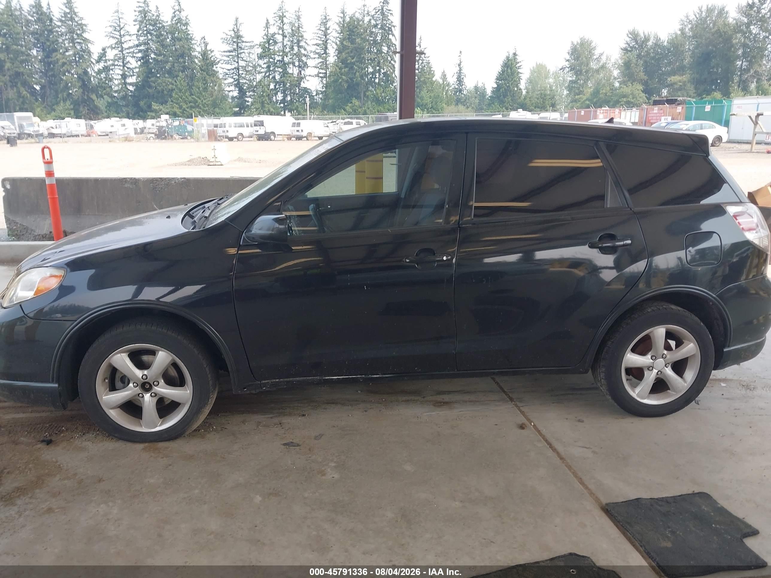 2005 Toyota Matrix Xr Black vin: 2T1LR32E05C371749