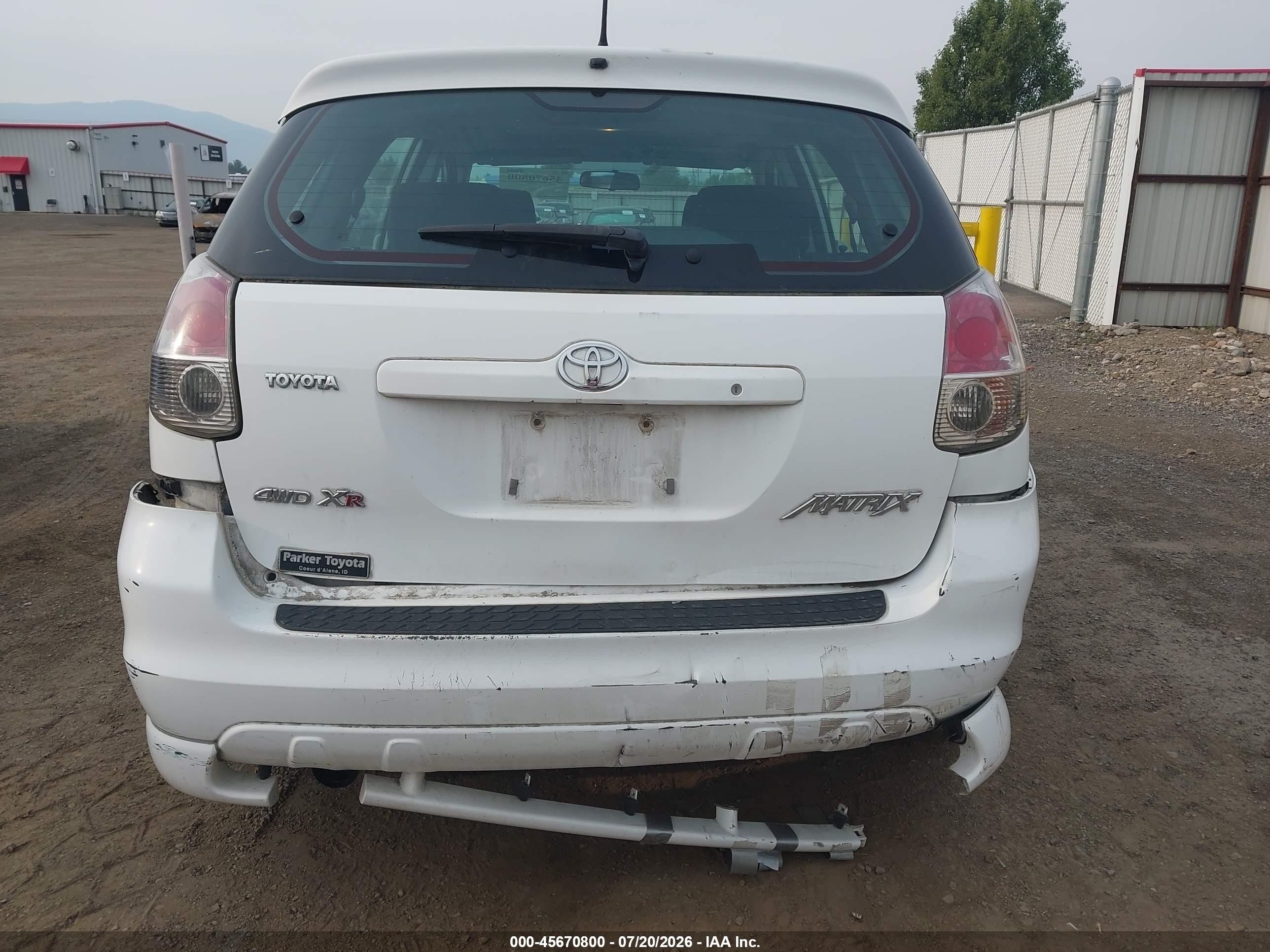 2005 Toyota Matrix Xr Белый vin: 2T1LR32E05C433151