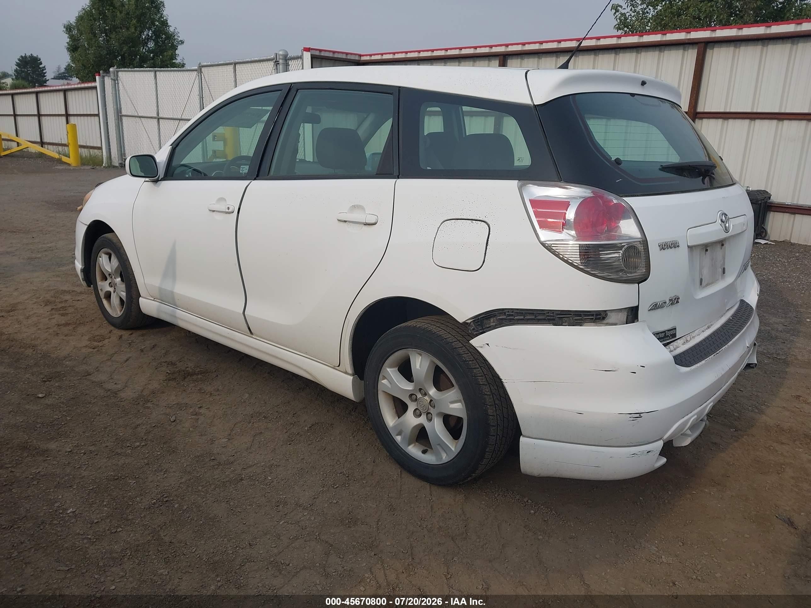 2005 Toyota Matrix Xr Белый vin: 2T1LR32E05C433151