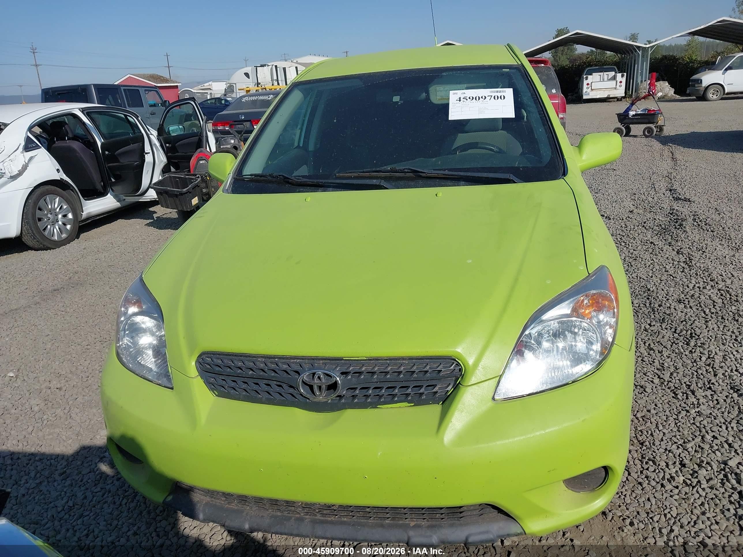 2006 Toyota Matrix   Green vin: 2T1LR32E06C560161