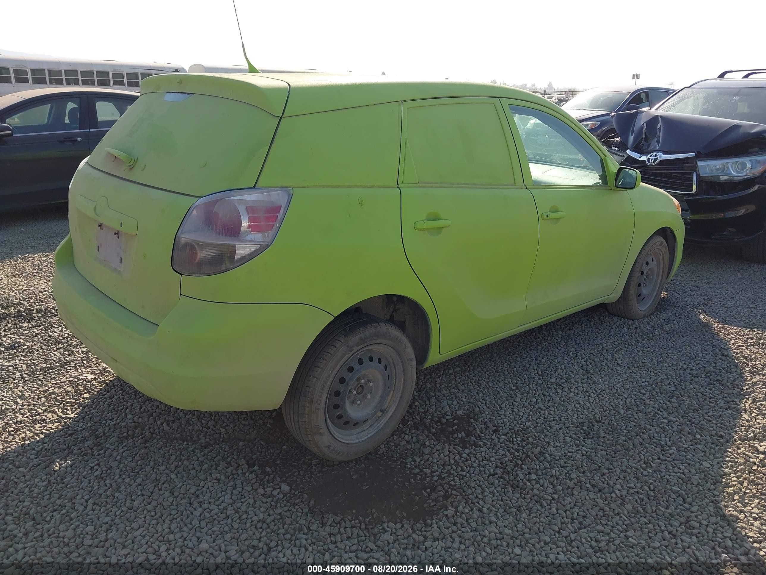 2006 Toyota Matrix   Green vin: 2T1LR32E06C560161