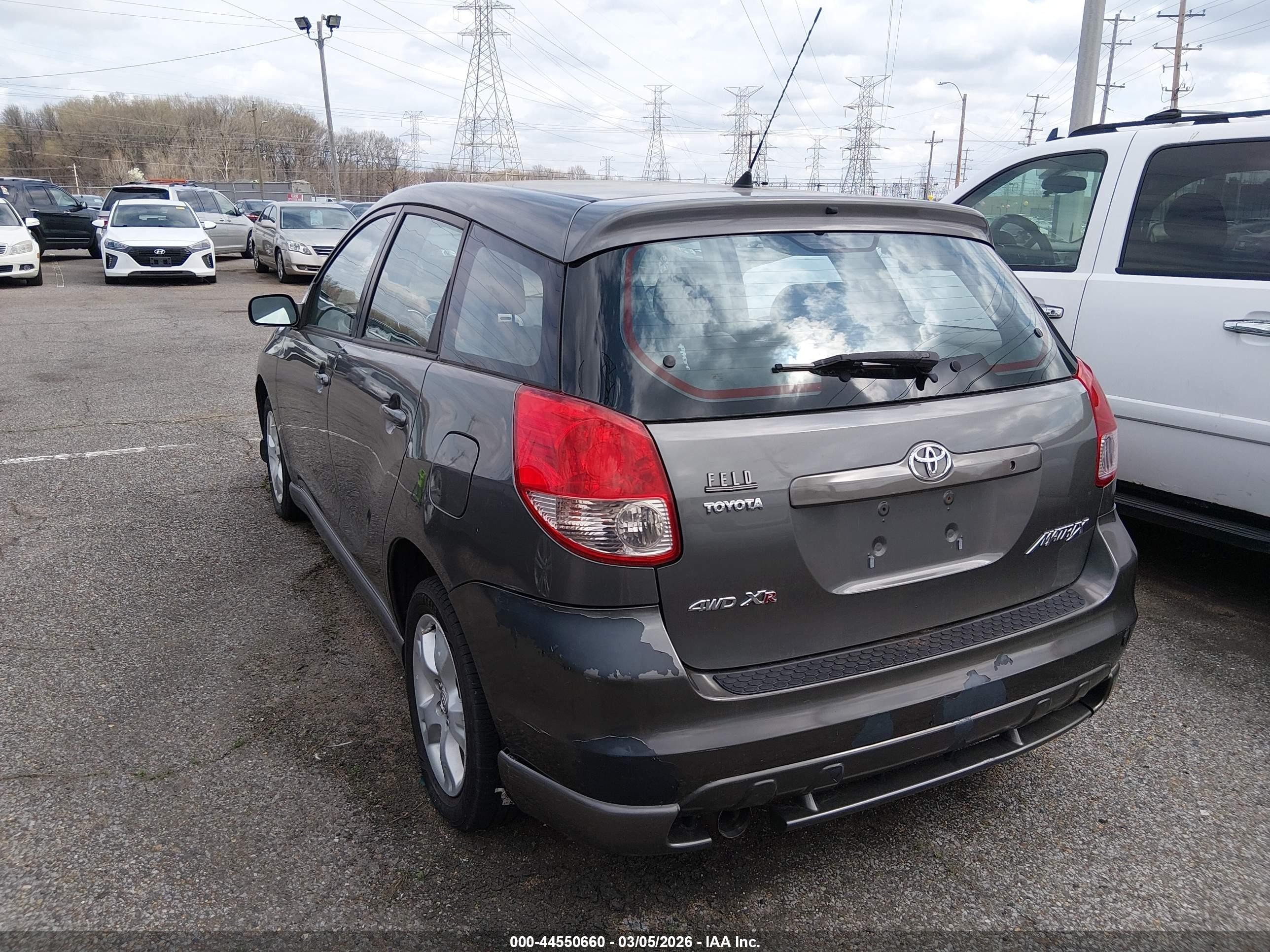 2004 Toyota Matrix Xr Gray vin: 2T1LR32E24C239266