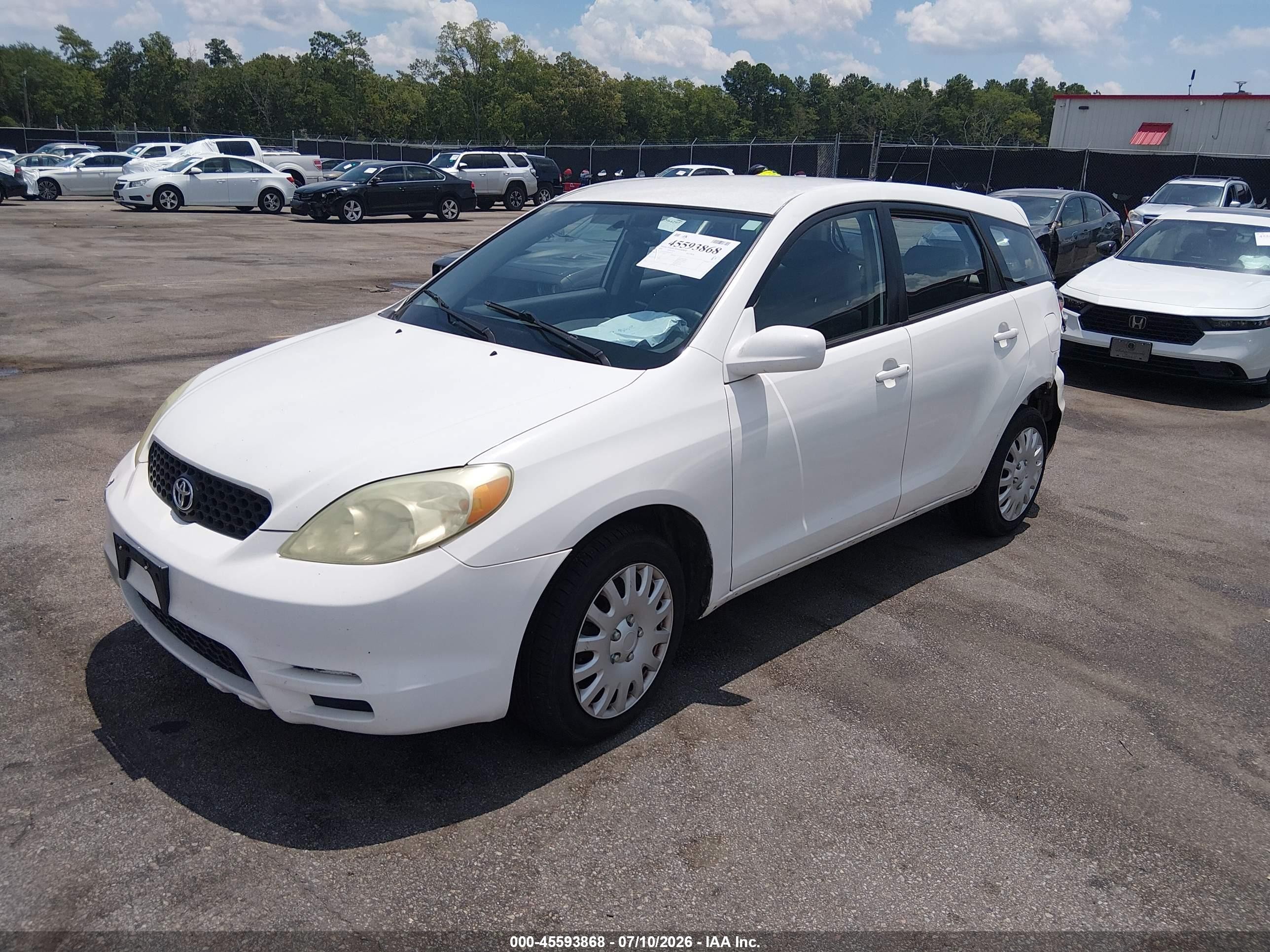 2004 Toyota Matrix Xr White vin: 2T1LR32E34C285737