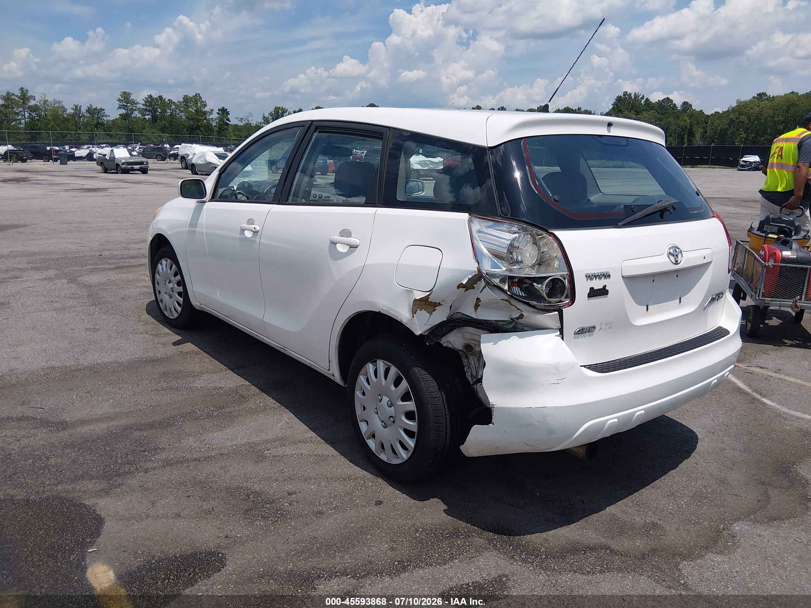 2004 Toyota Matrix Xr White vin: 2T1LR32E34C285737