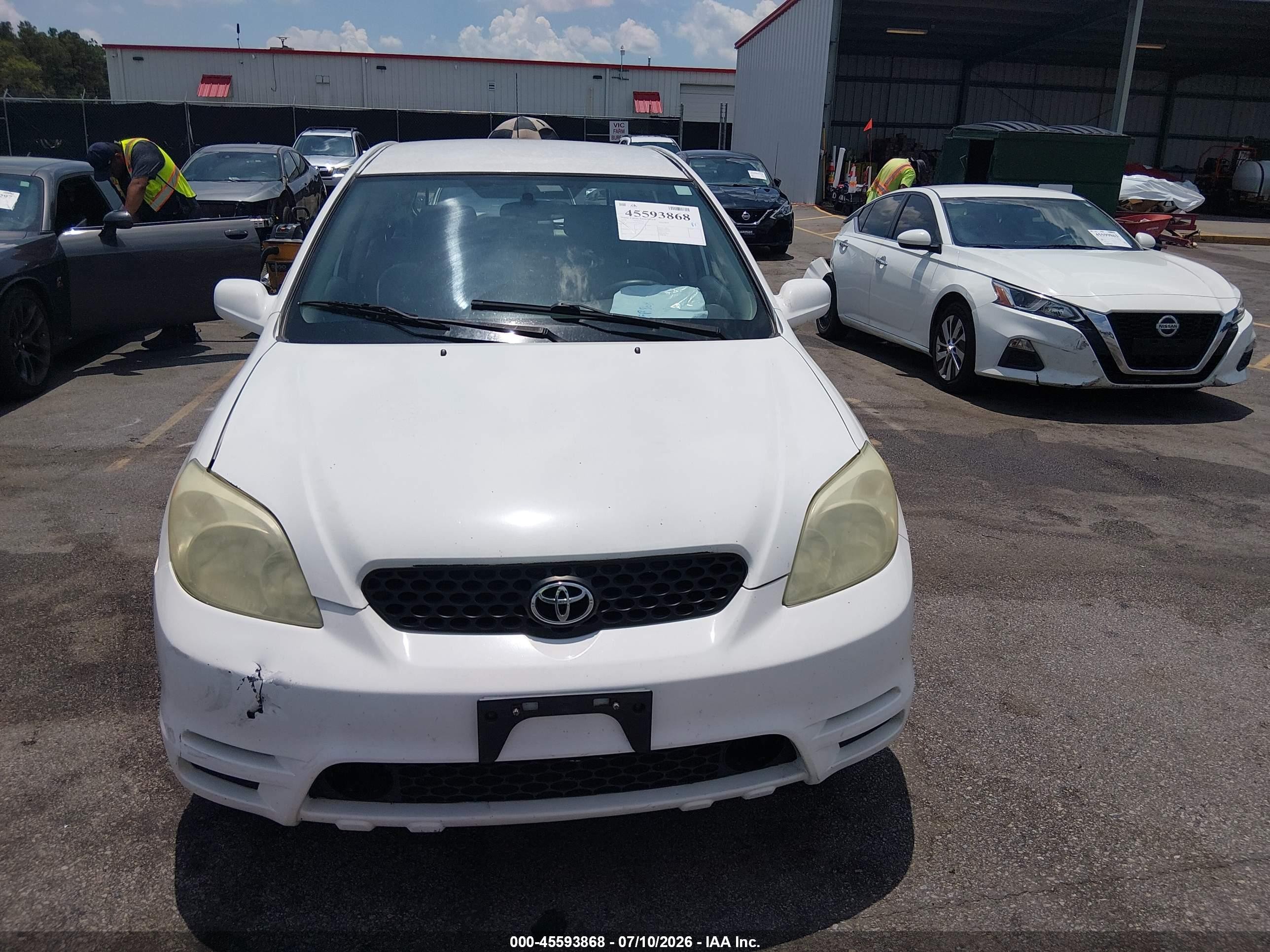 2004 Toyota Matrix Xr White vin: 2T1LR32E34C285737