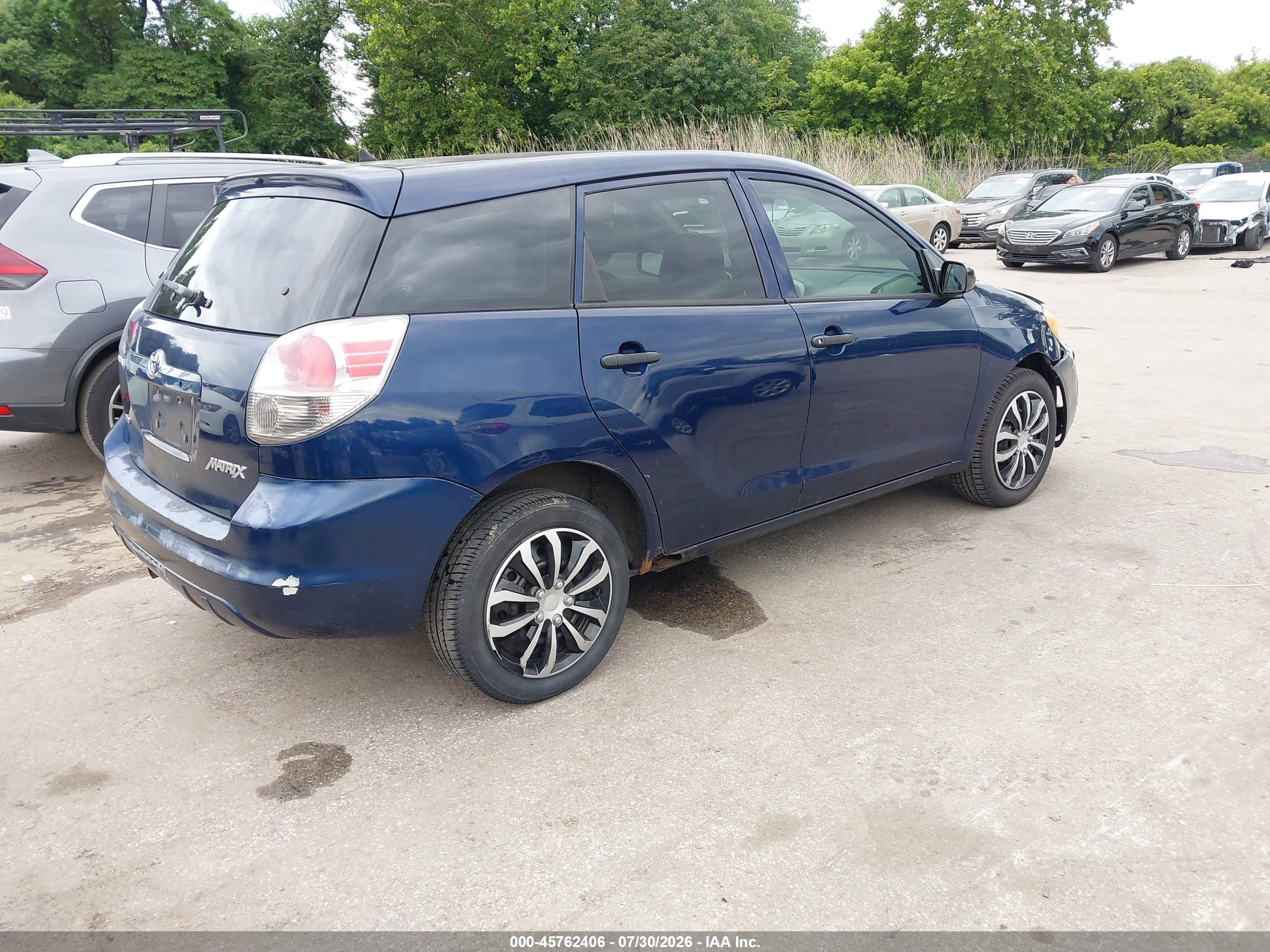2005 Toyota Matrix   Синий vin: 2T1LR32E35C411161