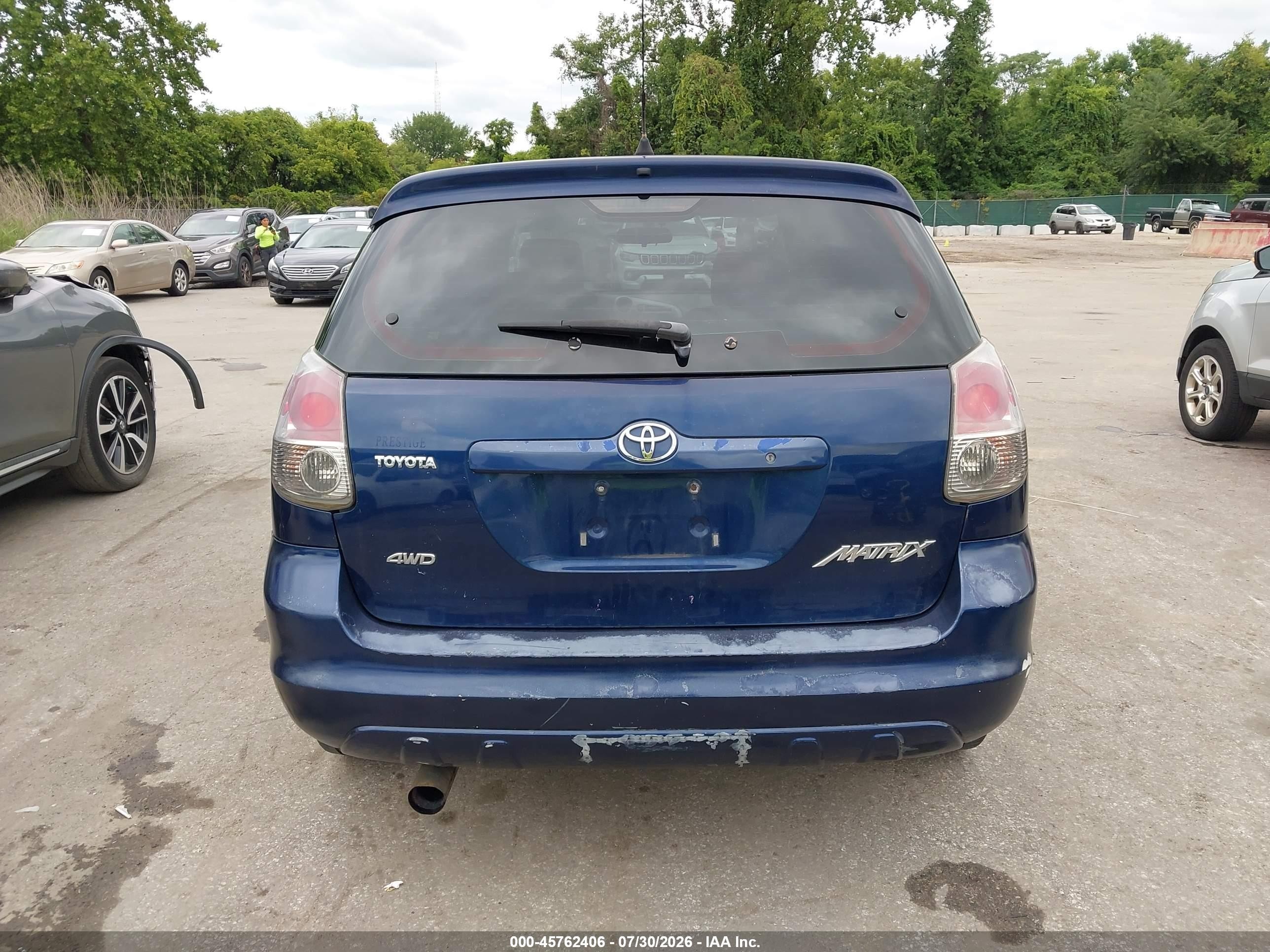 2005 Toyota Matrix   Синий vin: 2T1LR32E35C411161